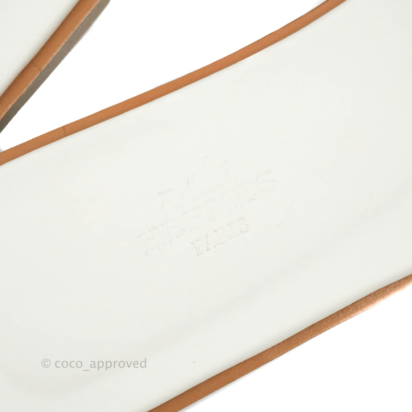 Hermès Oran Sandals in White Size 38.5
