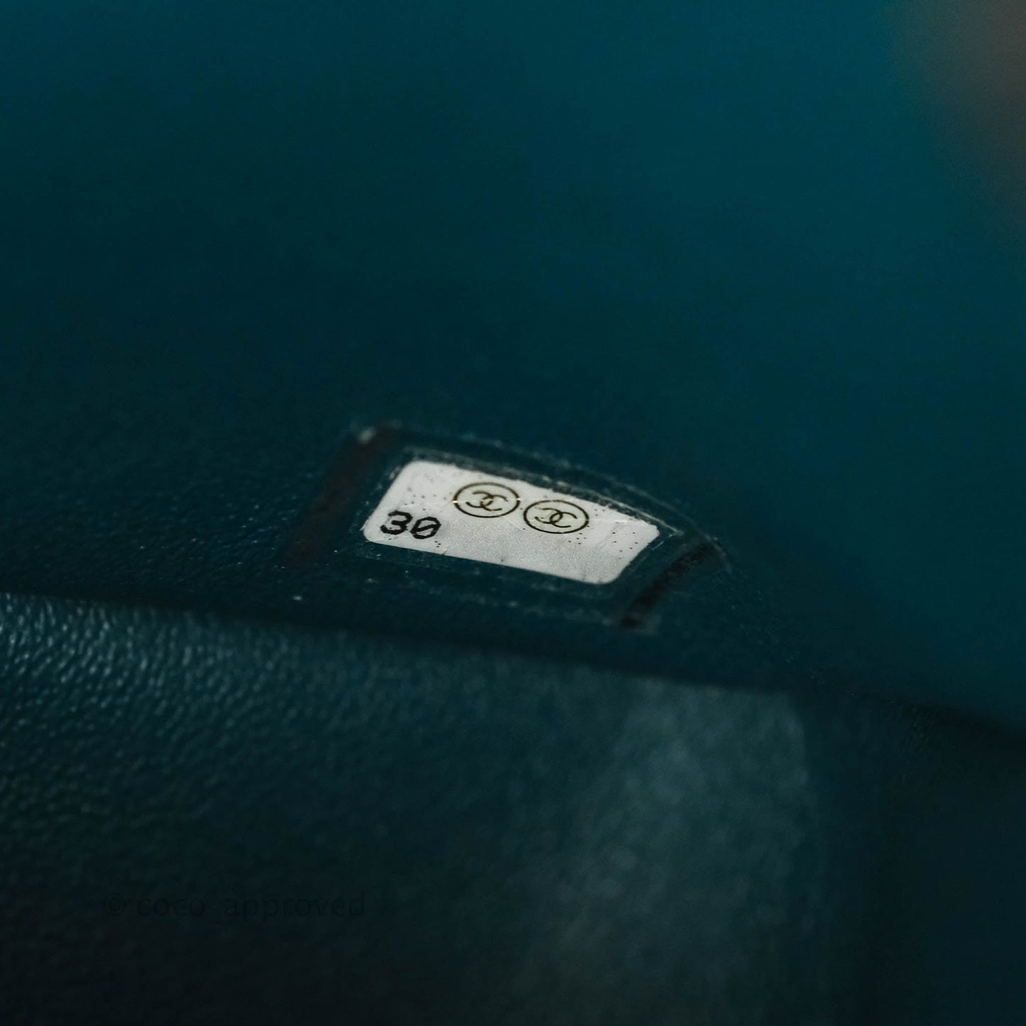 Chanel Quilted Mini Rectangular Lambskin Teal Silver Hardware