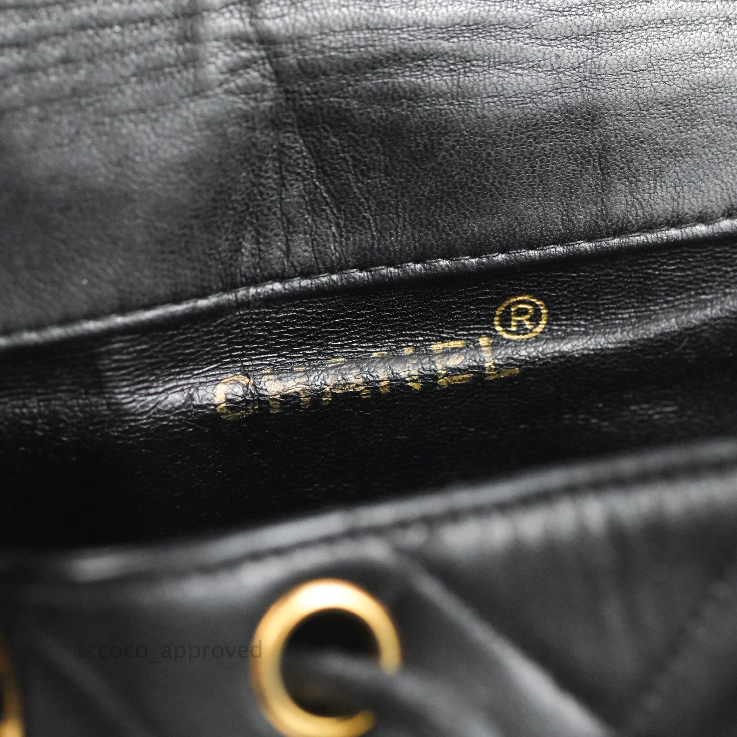 Chanel Vintage CC Duma Backpack Black Lambskin 24K Gold Hardware