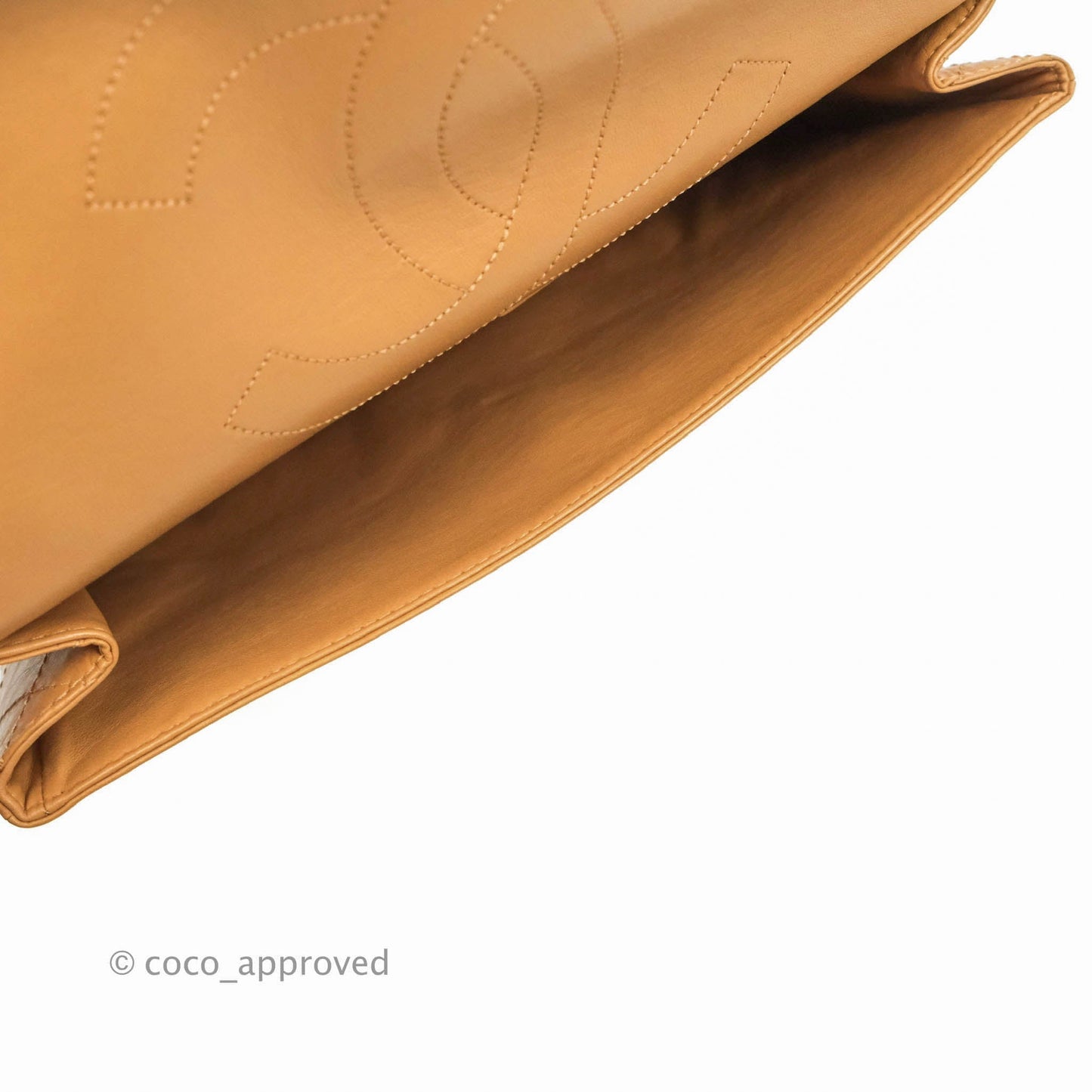 Chanel Quilted Reissue 227 Flap Beige Calfskin Aged Gold Hardware