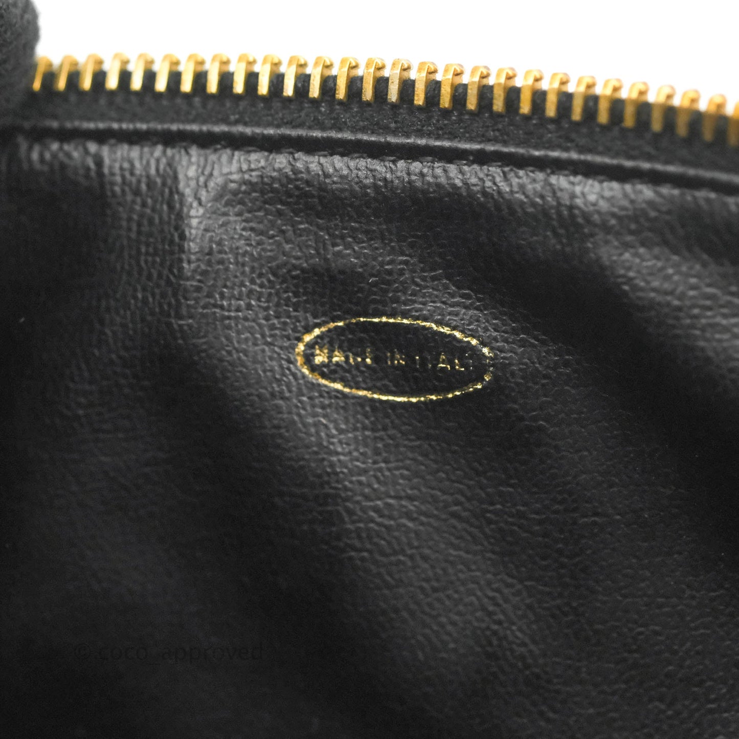 Chanel Vintage Vanity Case Black Caviar Gold Hardware