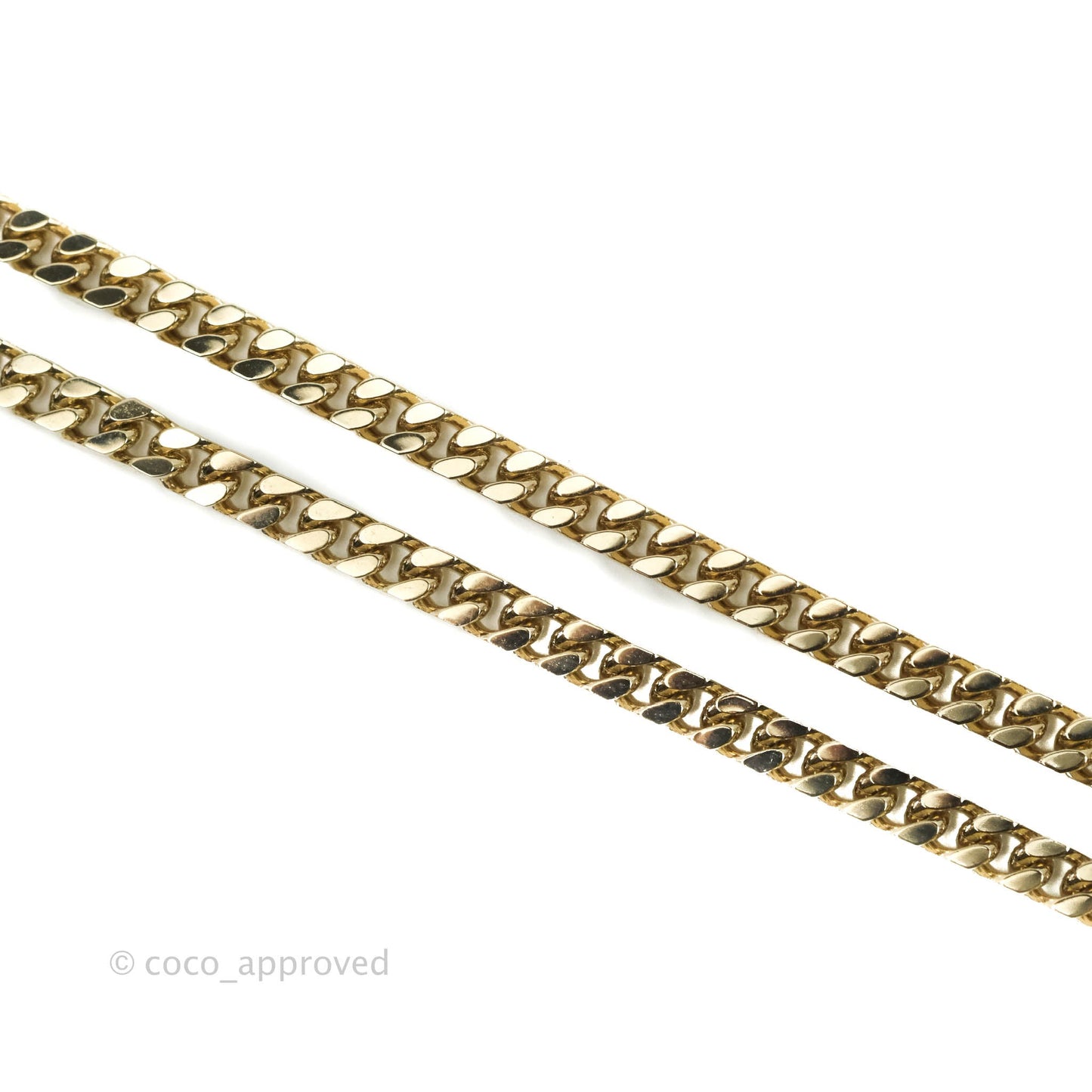 Chanel CC Crystal Chain Necklace Gold & Silver Tone 22V