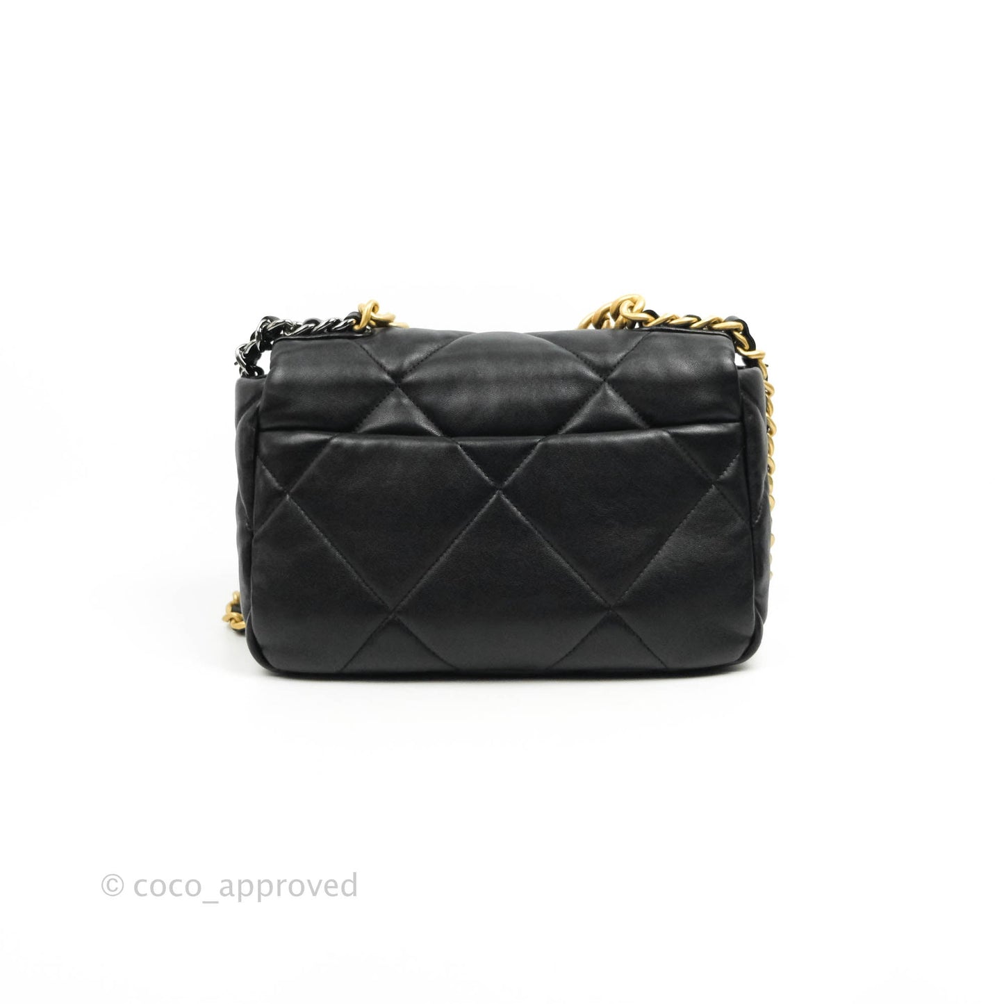 Chanel 19 Small Black Lambskin Mixed Hardware
