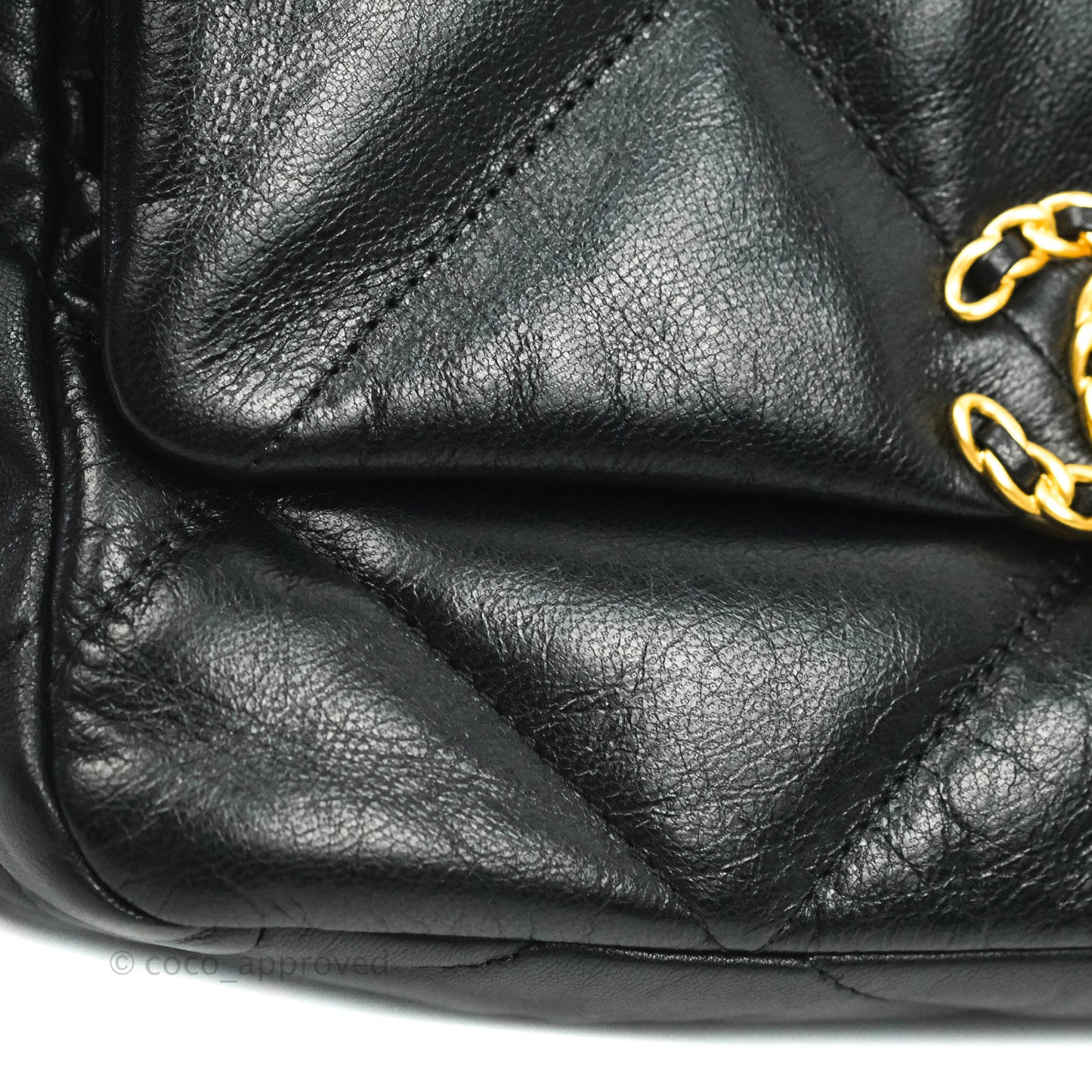 Chanel 19 Small Black Goatskin Mixed Hardware