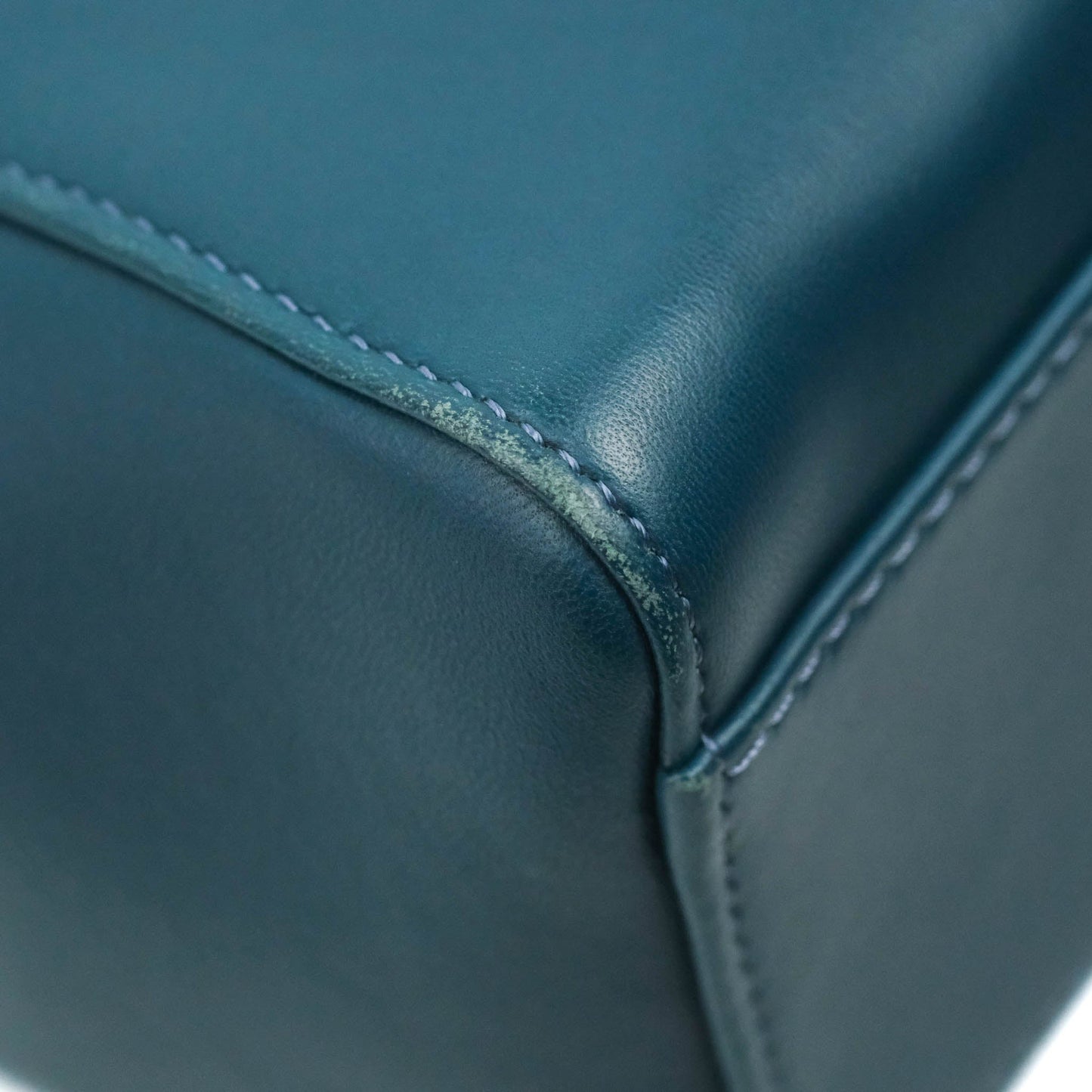 Fendi Nappa Mini Peekaboo Bag Peacock Blue