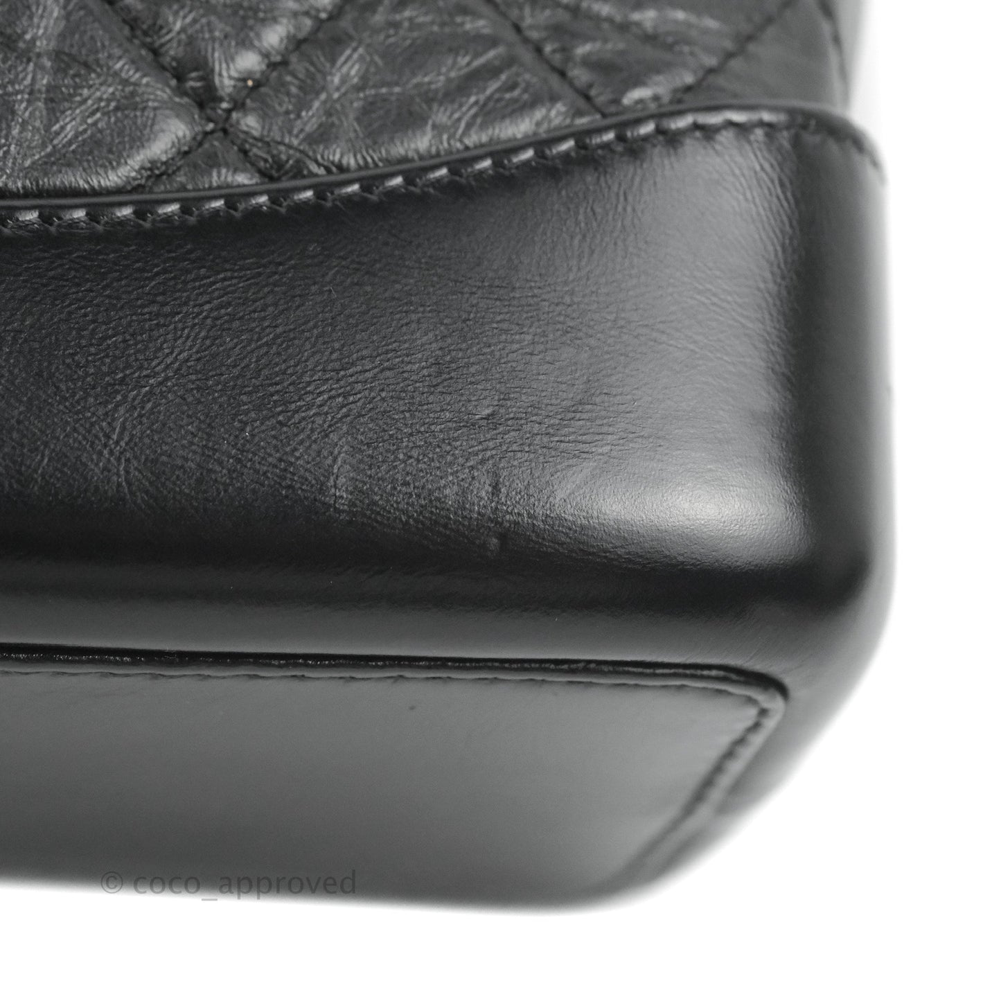 Chanel Small Gabrielle Backpack Black Aged Calfskin
