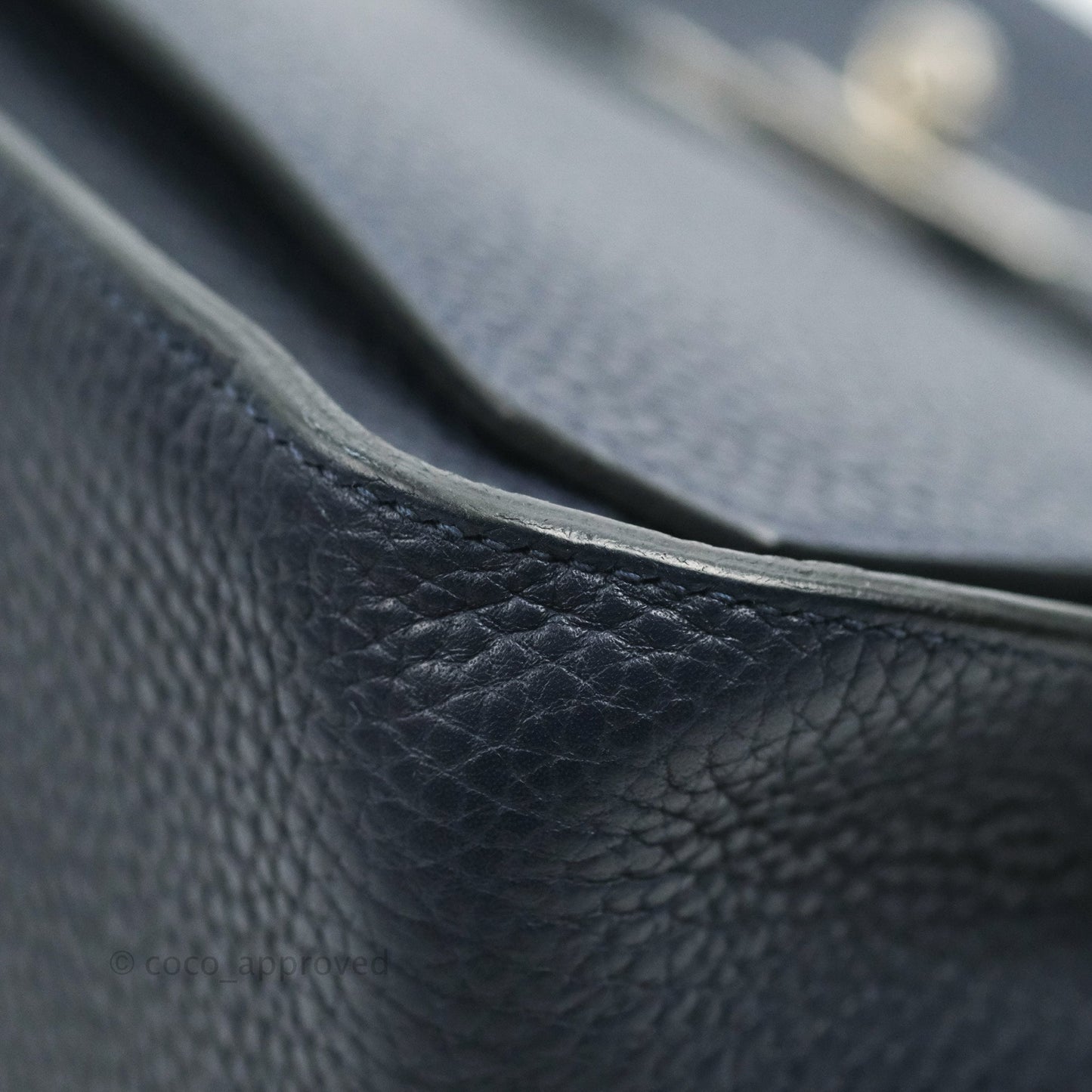 Hermes Jypsiere 28 Togo Midnight Blue Palladium Hardware