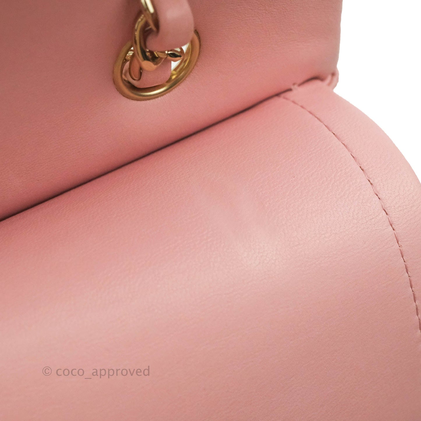 Chanel Classic M/L Medium Flap Quilted Pink Lambskin Gold Hardware