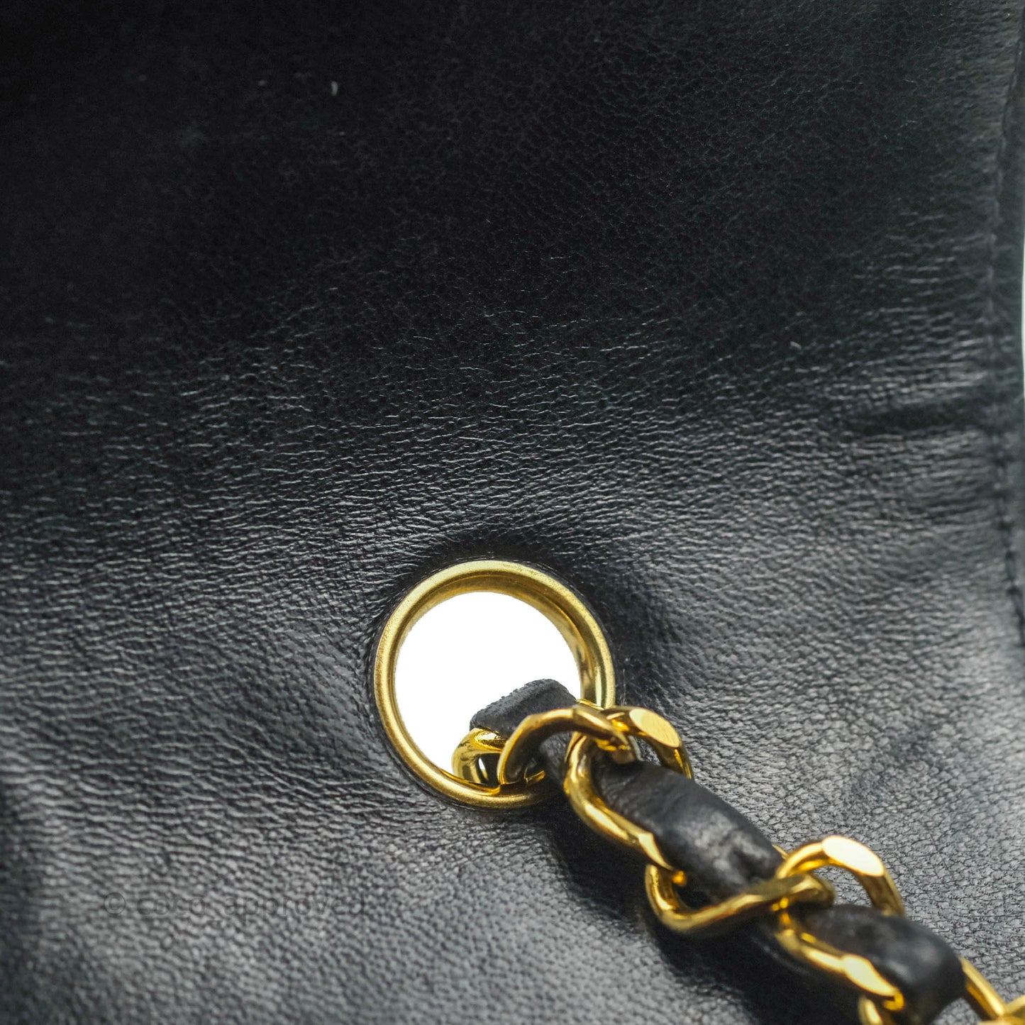Chanel Vintage Quilted Flap Bag Navy Lambskin 24K Gold Hardware