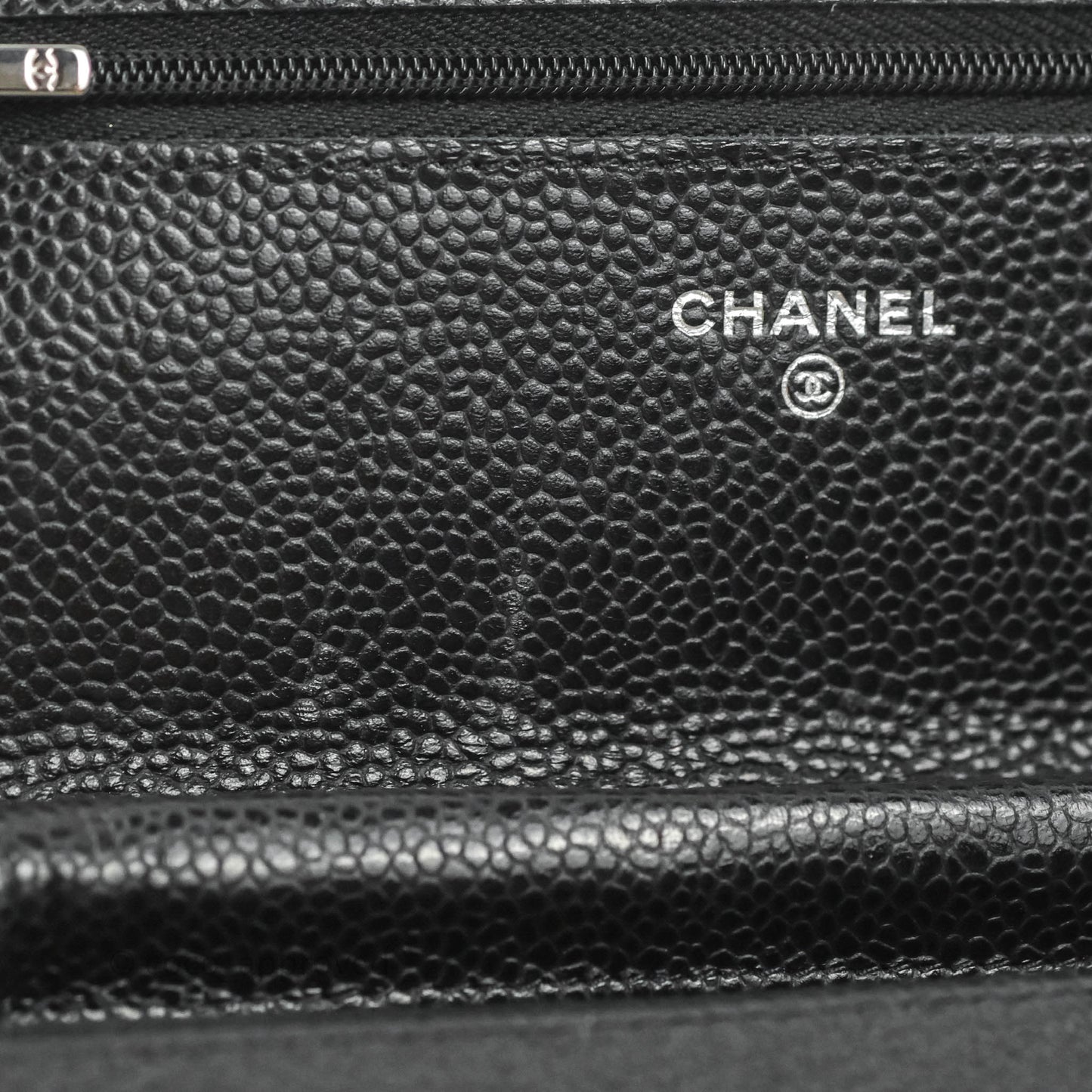 Chanel Quilted Classic WOC Black Caviar Silver Hardware