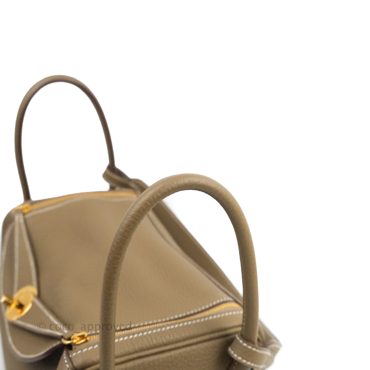 Hermès Lindy 26 Etoupe Gold Hardware