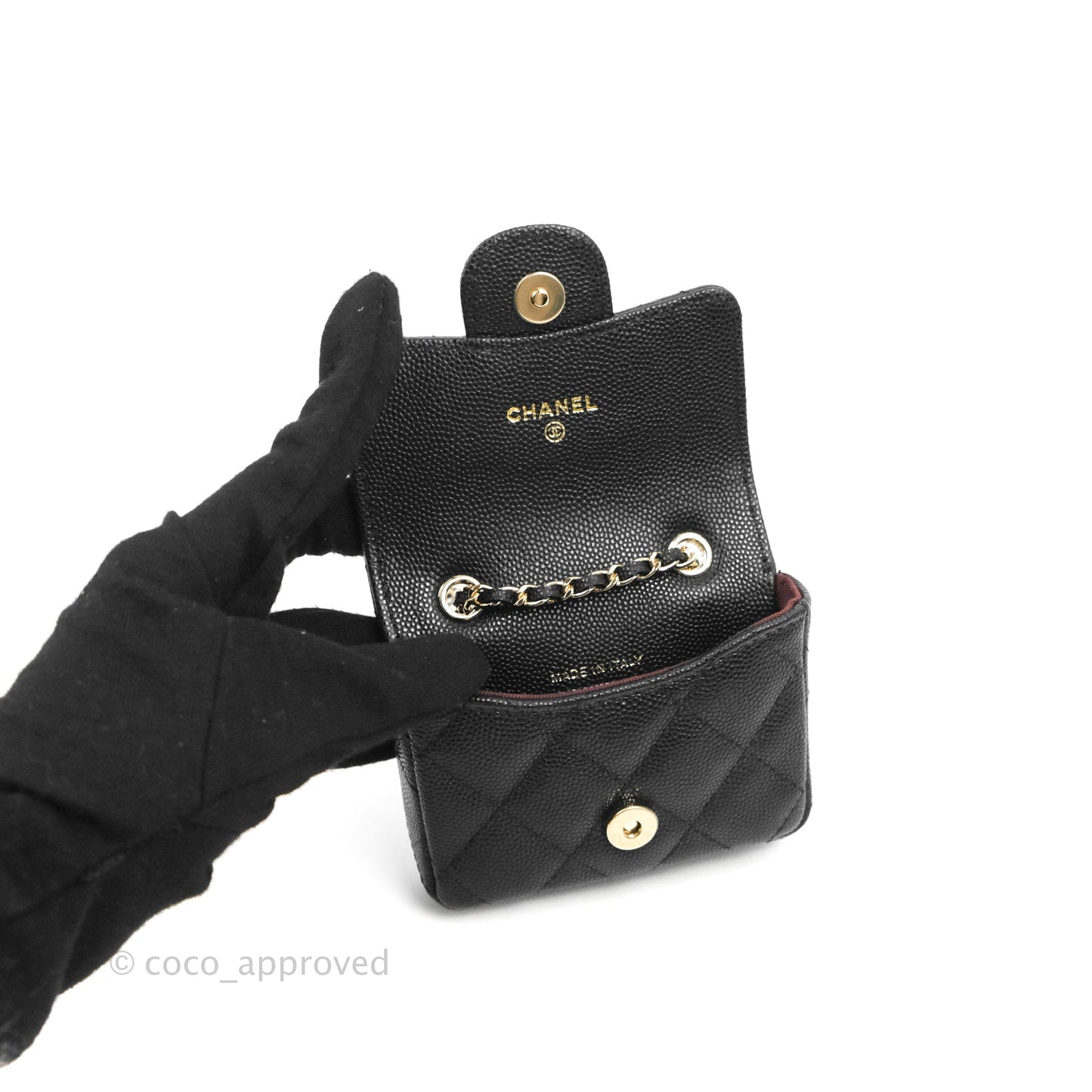 Chanel Classic Belt Bag Black Caviar Gold Hardware