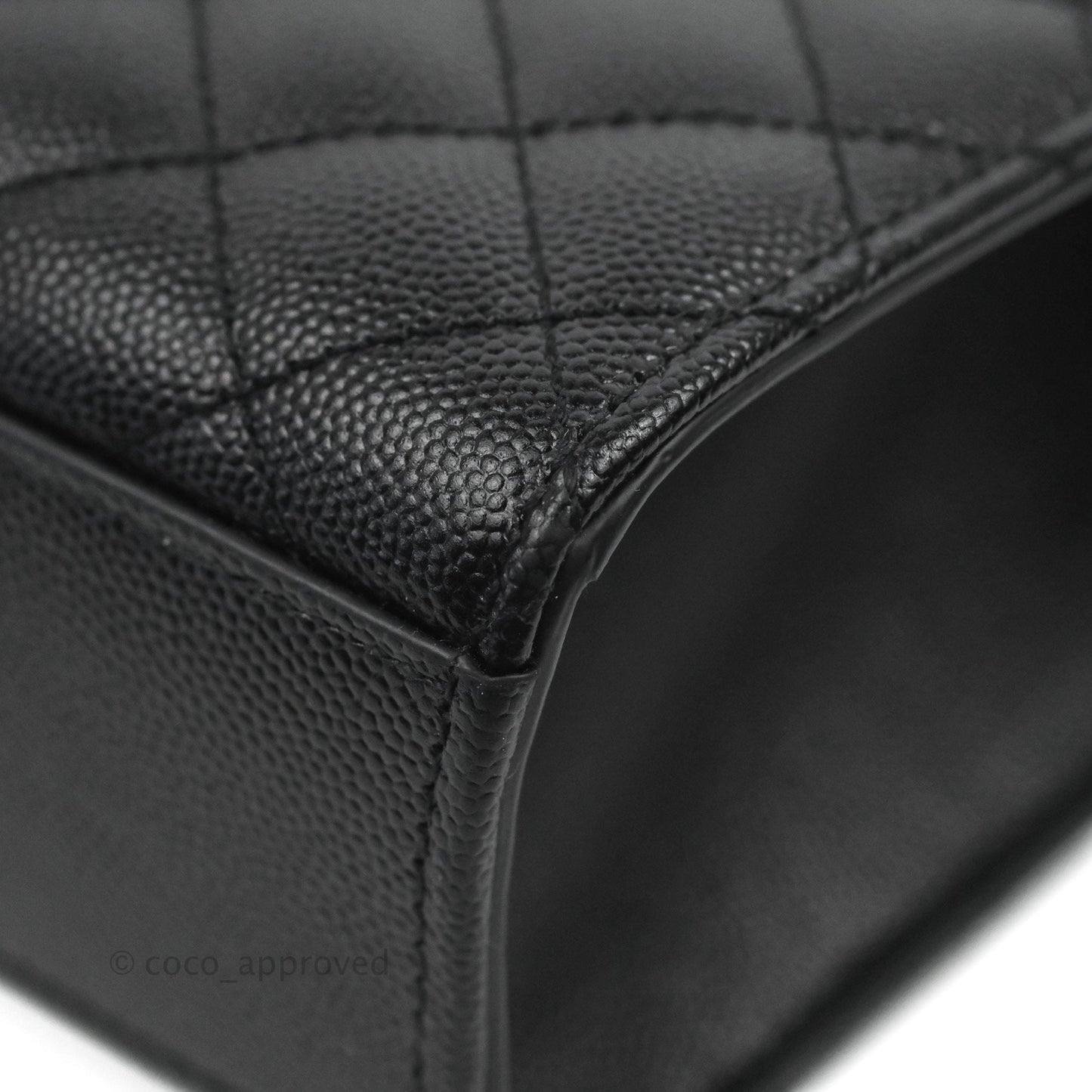 Saint Laurent Quilted Envelope Large Black Caviar Gold Hardware