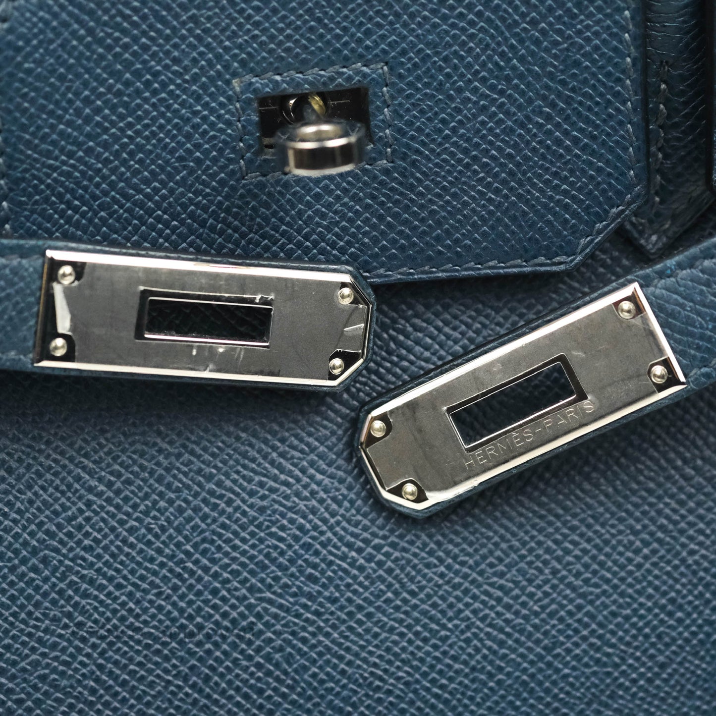 Hermès Birkin 30 Navy Epsom Silver Hardware