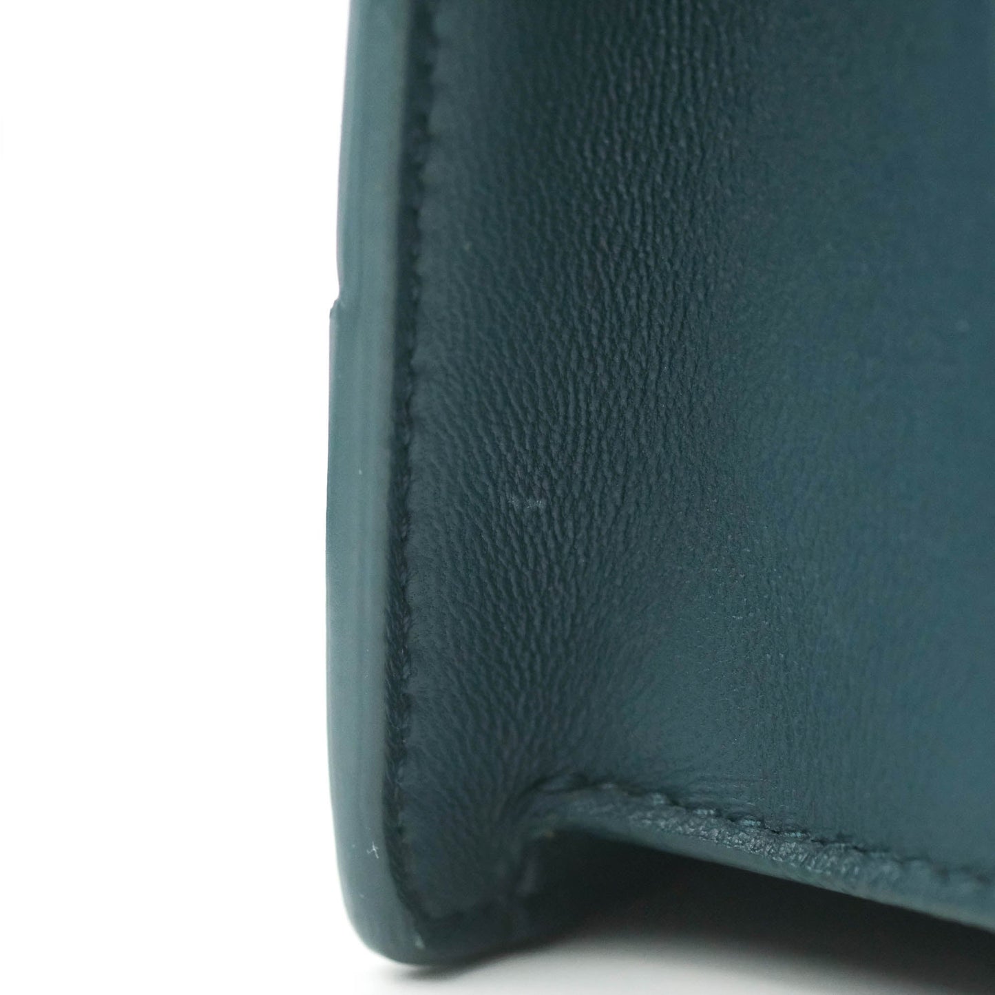Bottega Veneta Maxi Intrecciato Mini Cassette Crossbody Bag Petrol Blue Lambskin