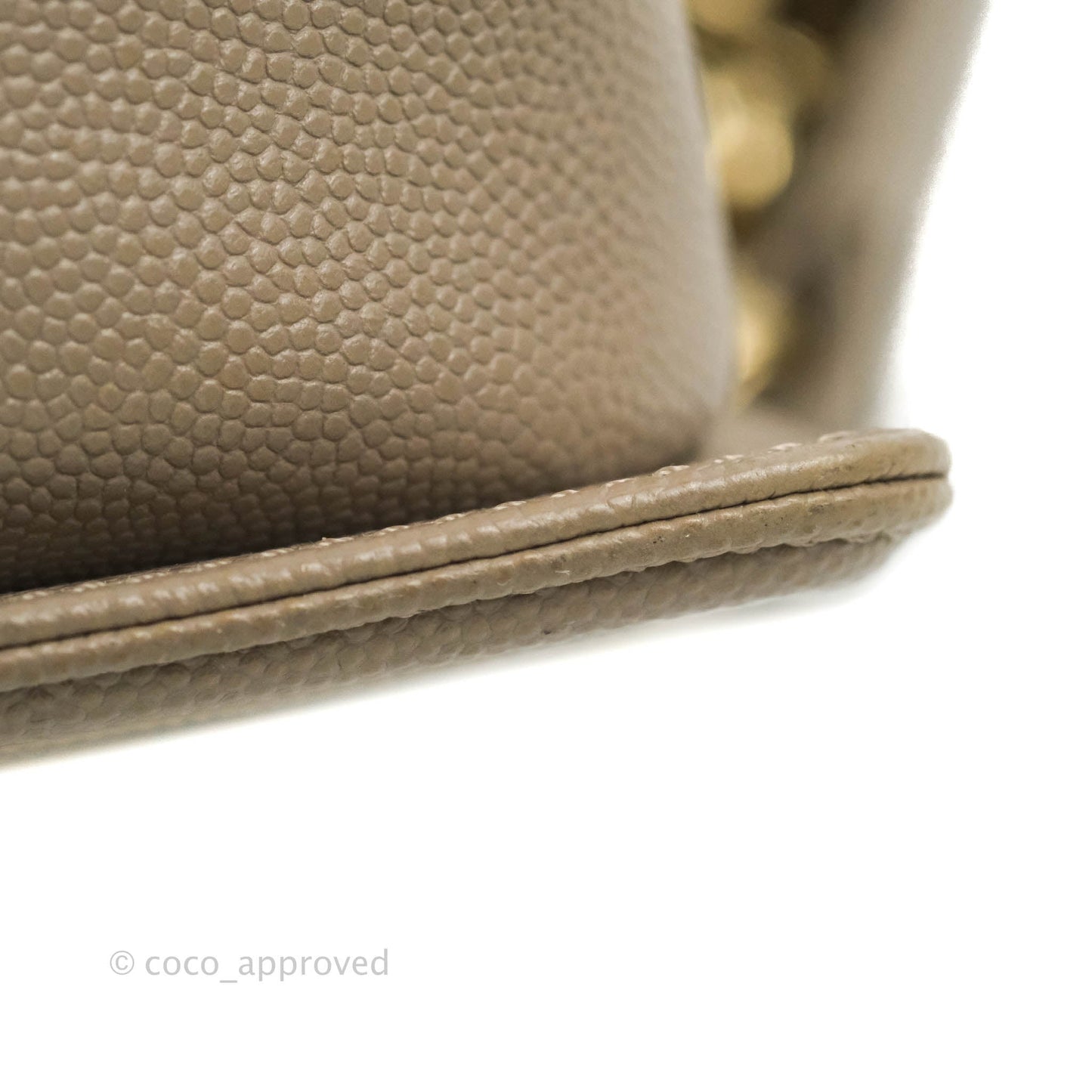 Chanel Quilted Medium Boy Grey Caviar Gold Hardware