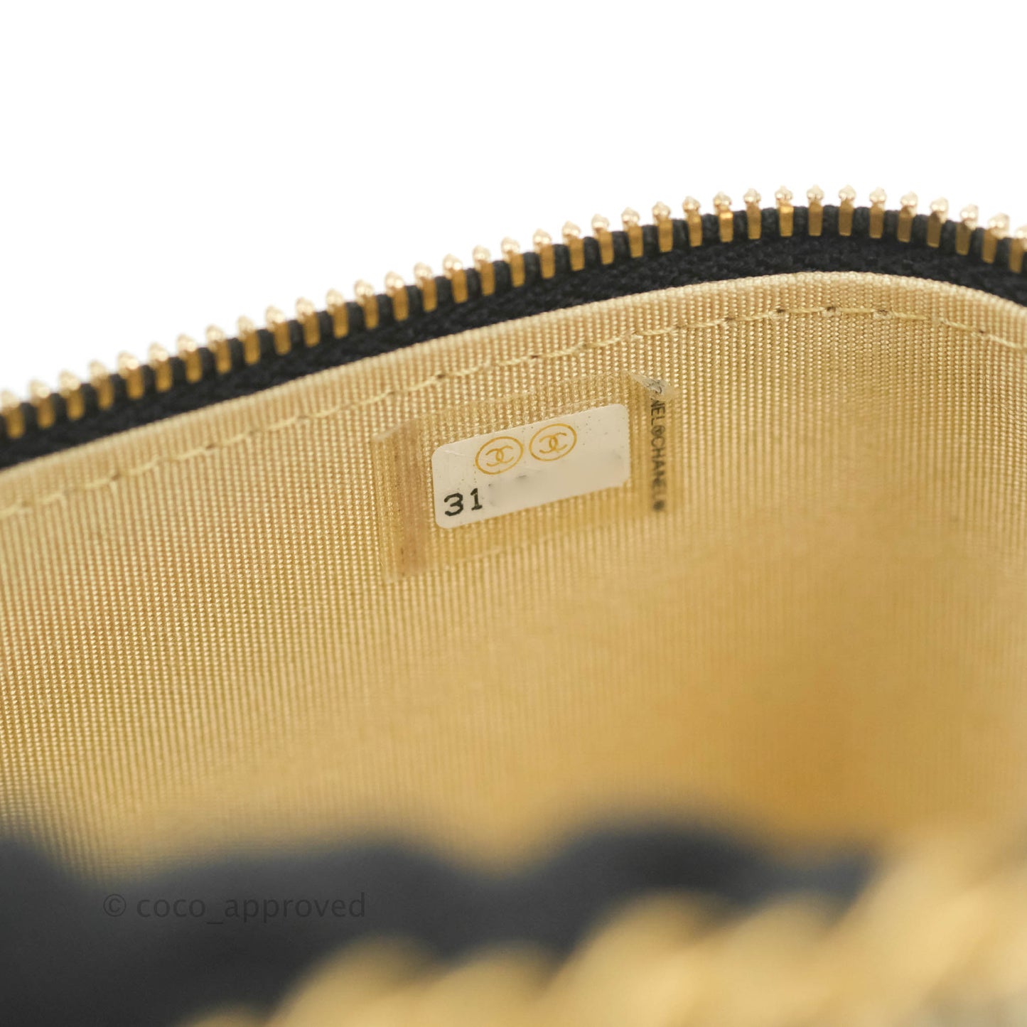 Chanel Classic Mini Pearl Crush Vanity With Chain Black Lambskin Aged Gold Hardware