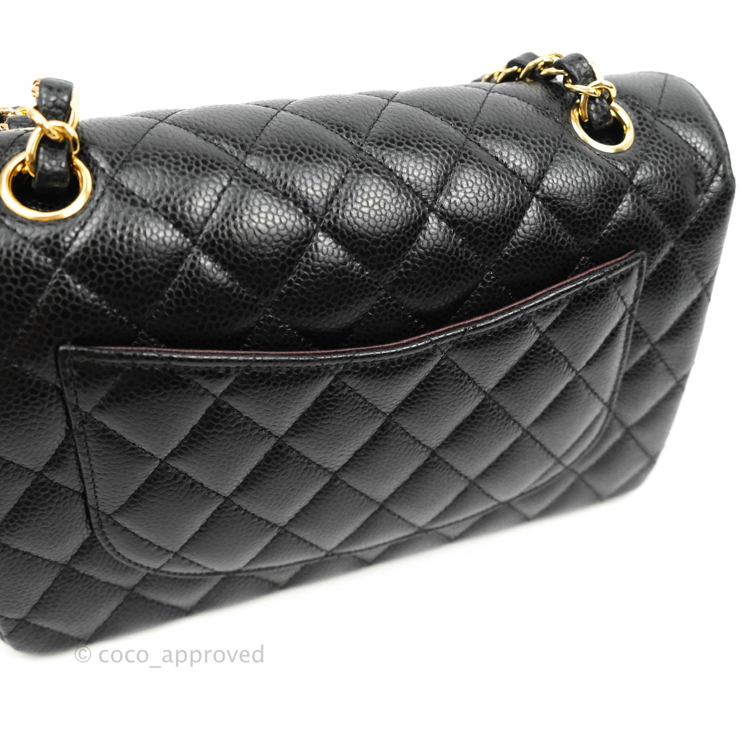 Chanel Classic Small S/M Flap Black Caviar Gold Hardware
