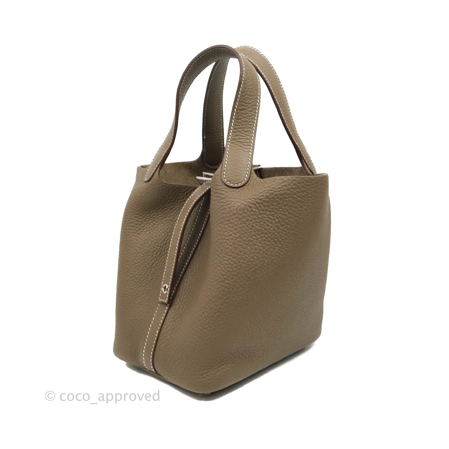 Hermès Picotin Lock 18 Etoupe Clemence Palladium Hardware