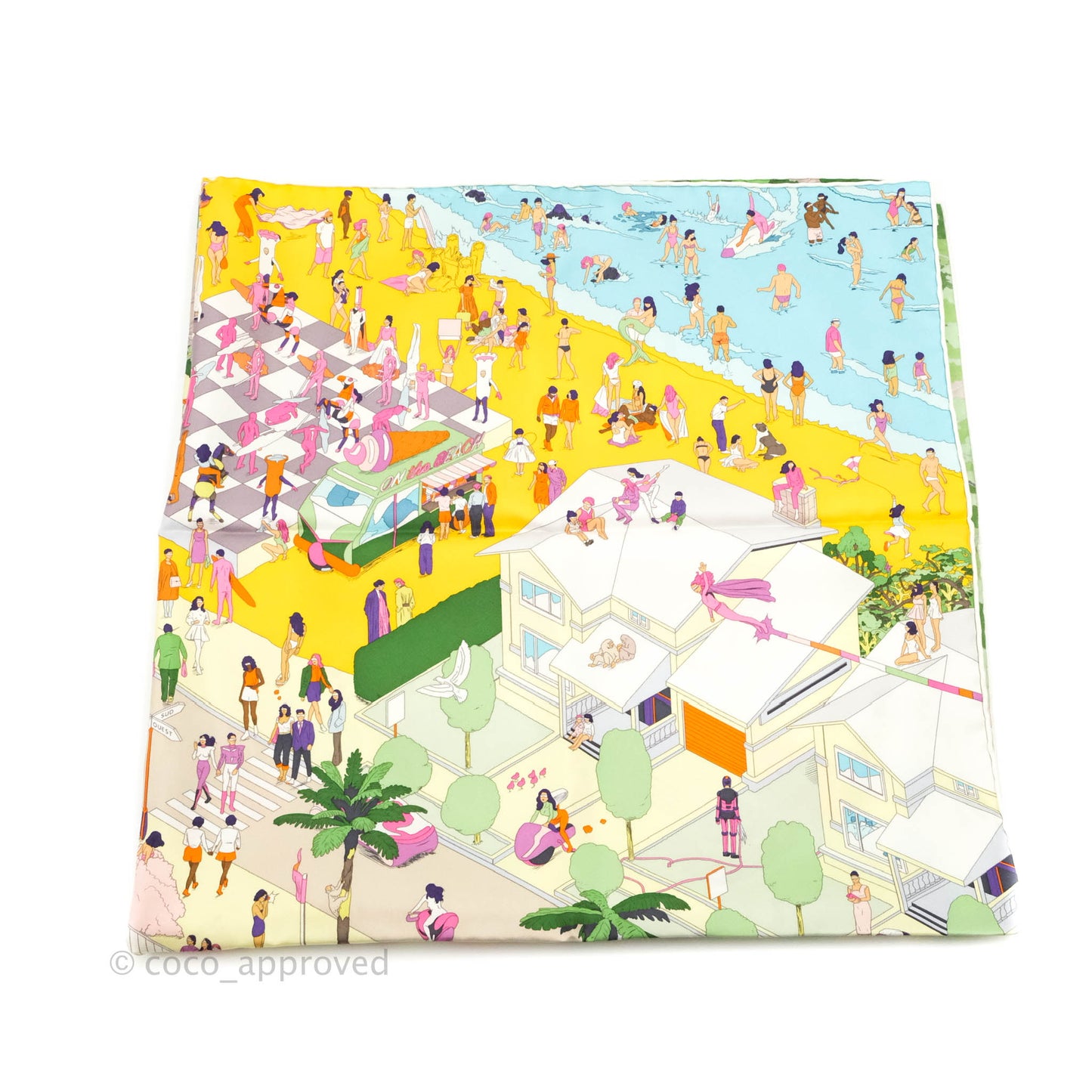 Hermès On The Beach Scarf 90