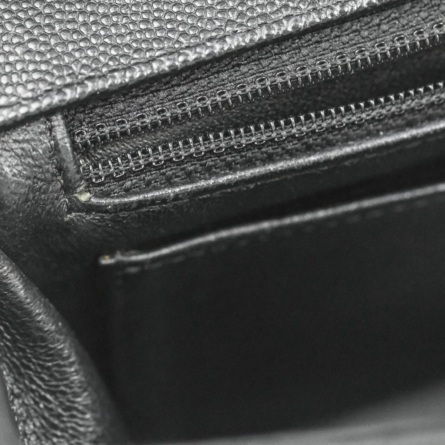 Chanel Classic Mini Rectangular Flap Black Caviar Silver Hardware