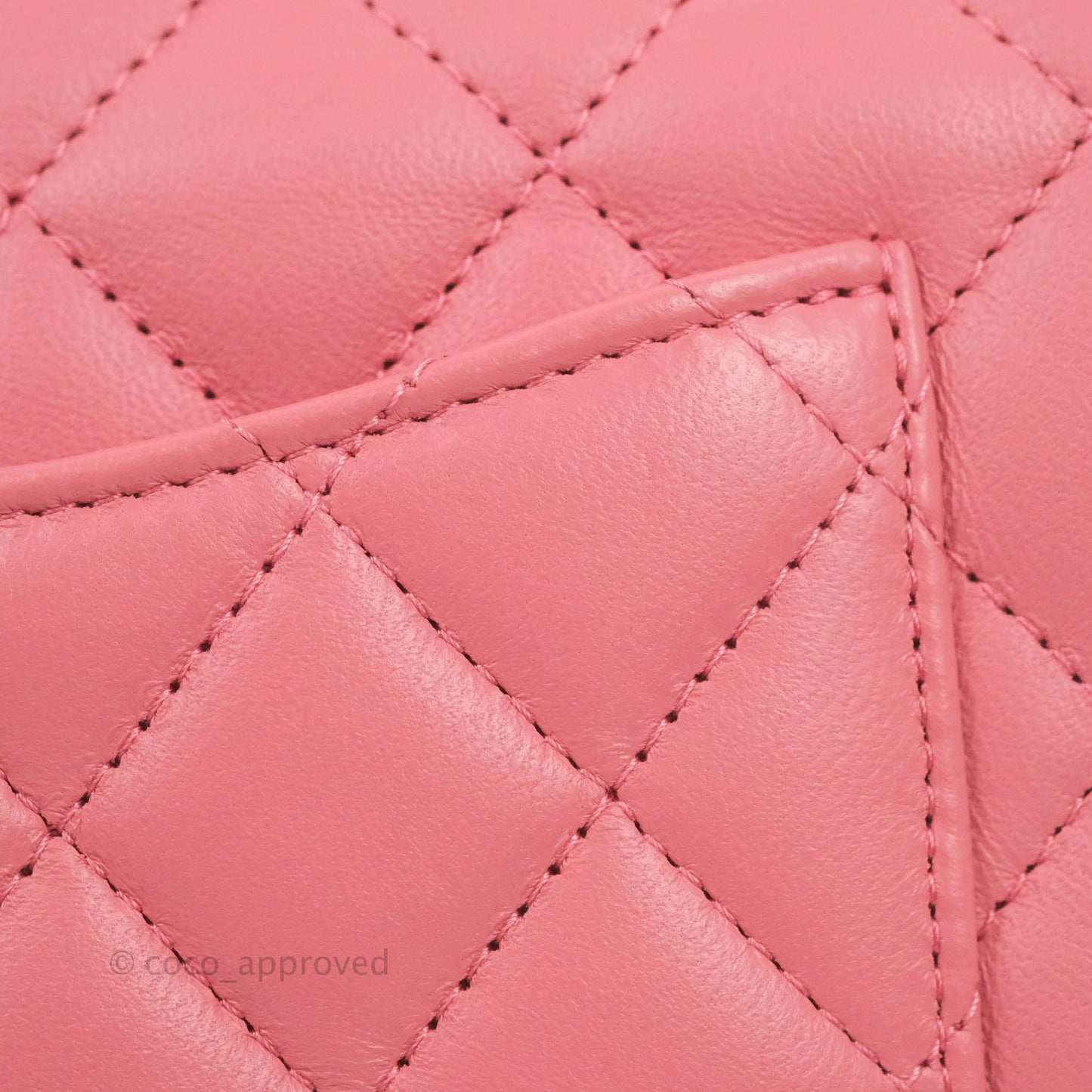 Chanel Top Handle Mini Rectangular Flap Bag Pink Lambskin Gold Hardware