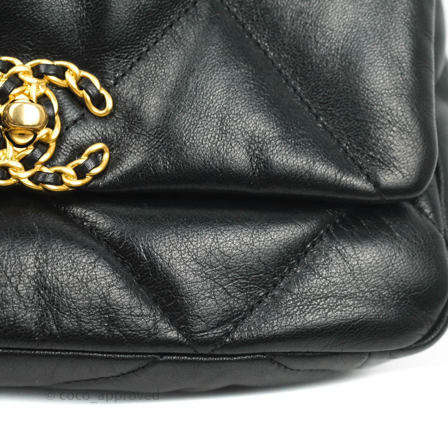 Chanel 19 Small Black Goatskin Mixed Hardware