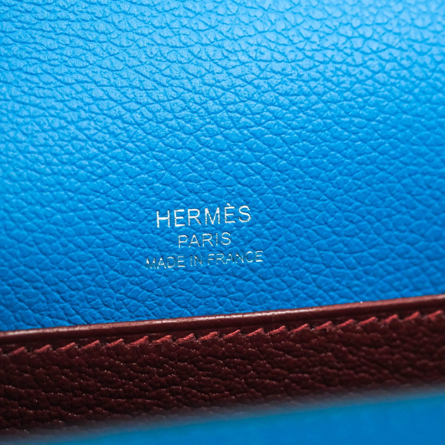 Hermès Roulis Mini 18 Bleu Frida Evercolor Palladium Hardware