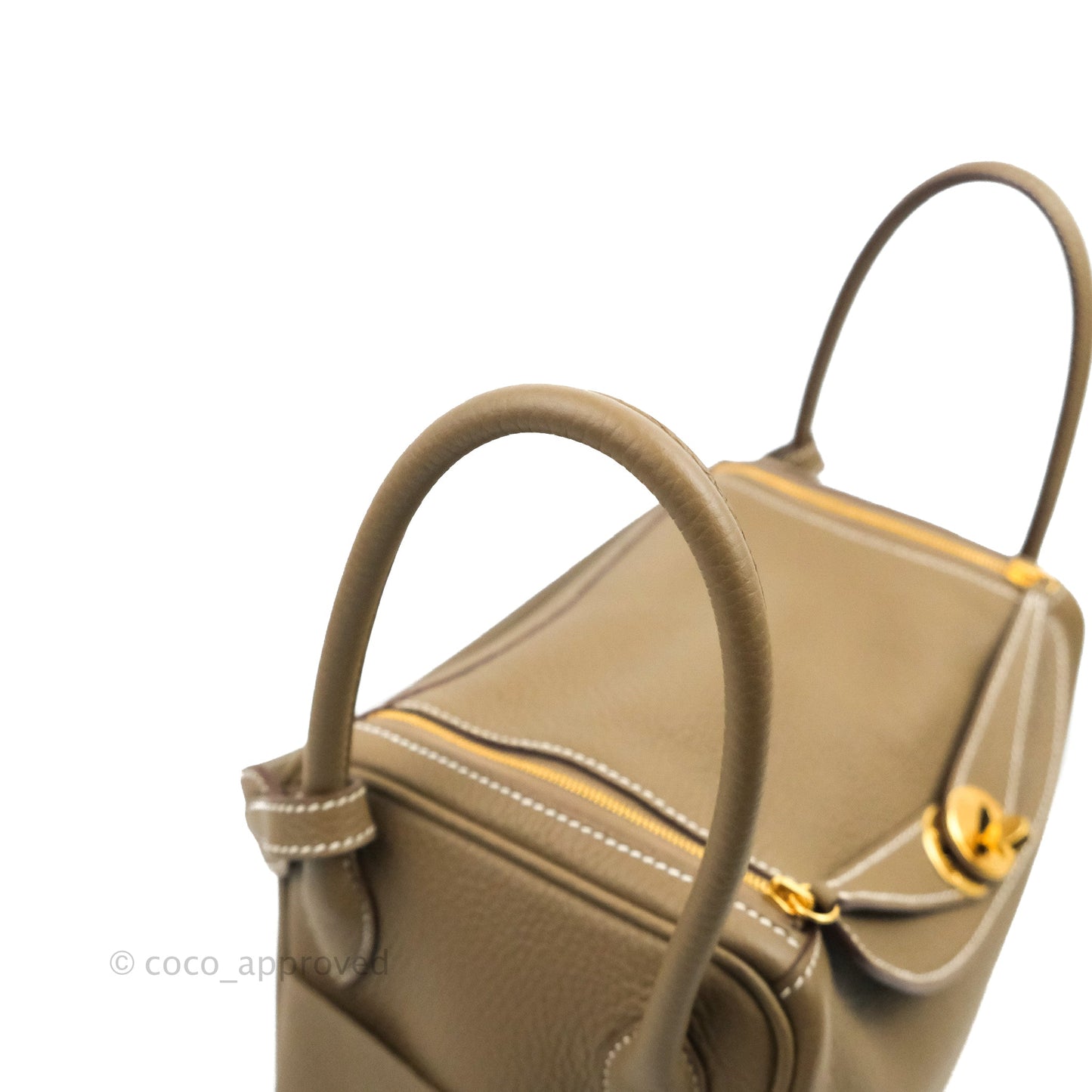 Hermès Lindy 26 Etoupe Gold Hardware
