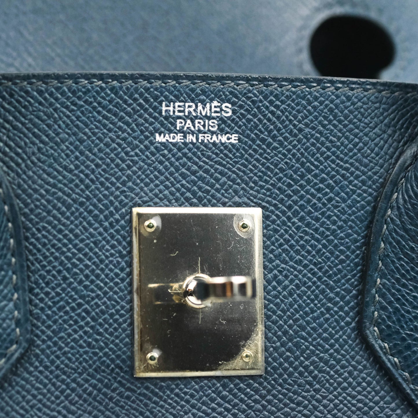 Hermès Birkin 30 Navy Epsom Silver Hardware