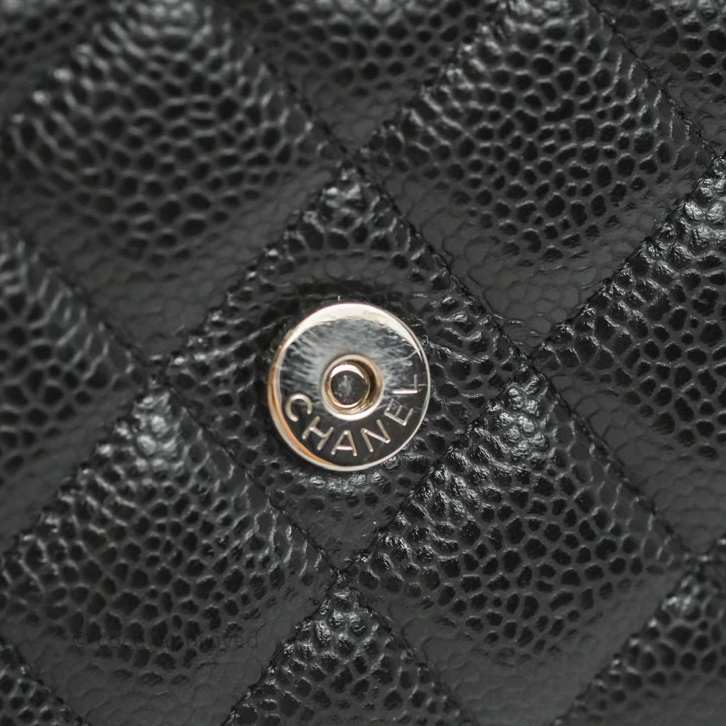 Chanel Quilted Classic WOC Black Caviar Silver Hardware