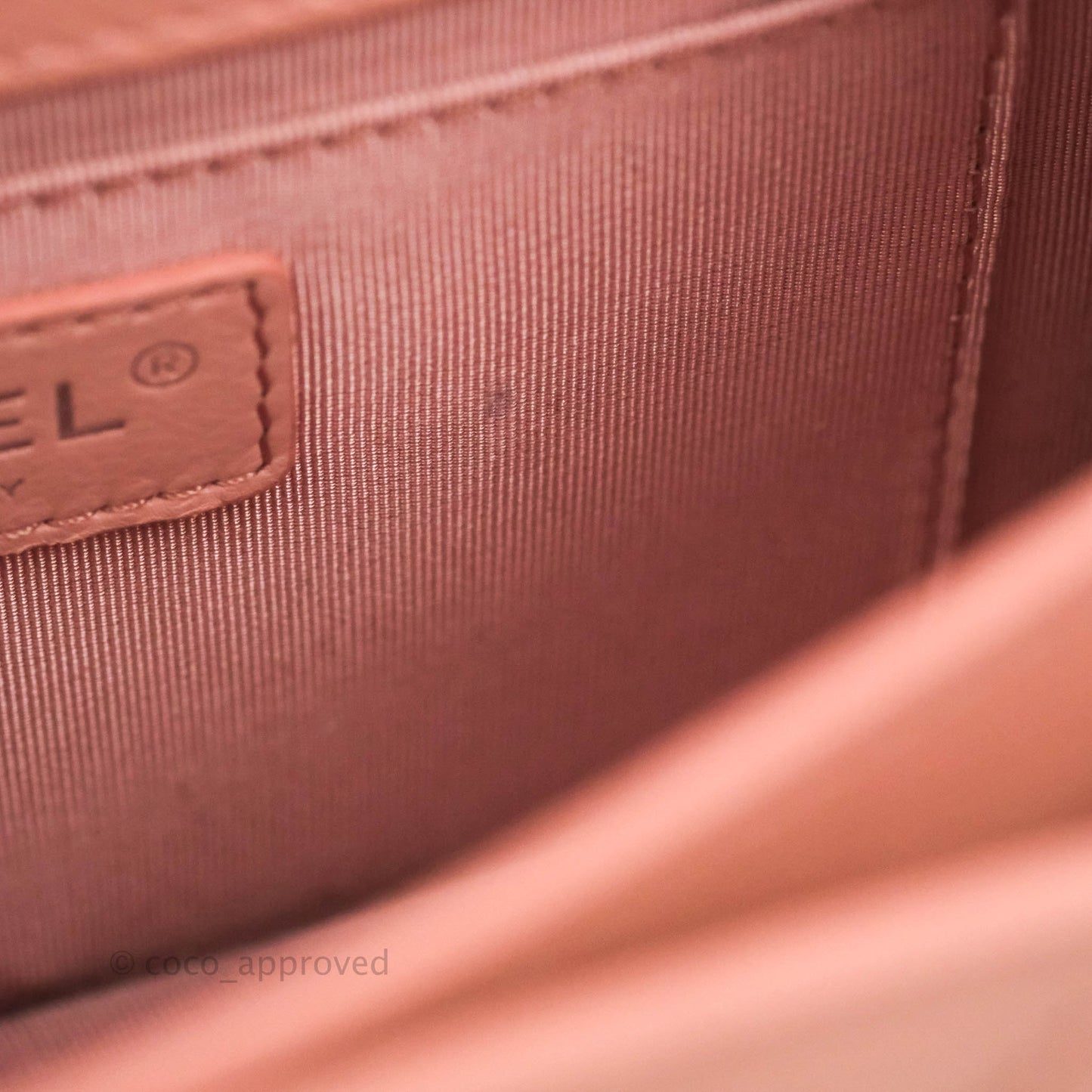 Chanel Small CC Box Flap Bag Pink Calfskin Silver Hardware