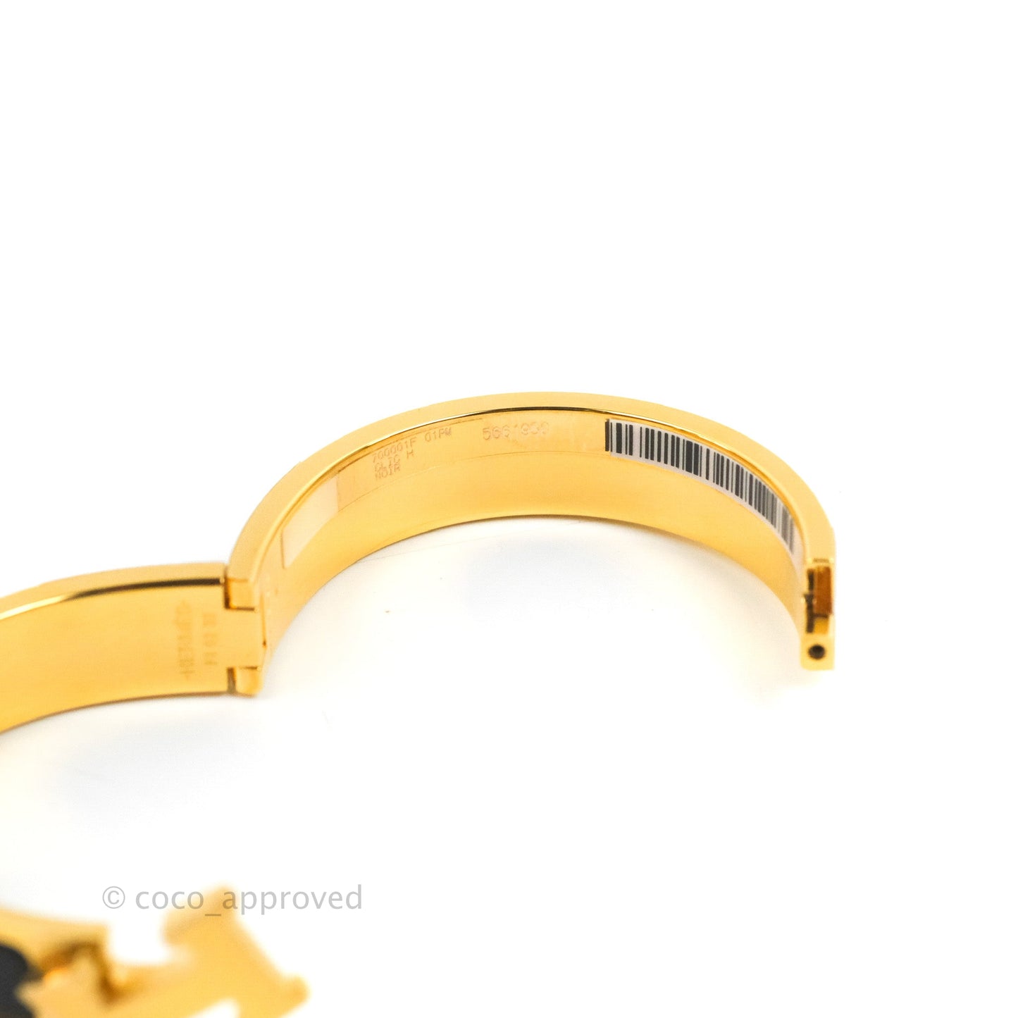 Hermès Clic H Bracelet Black Gold PM