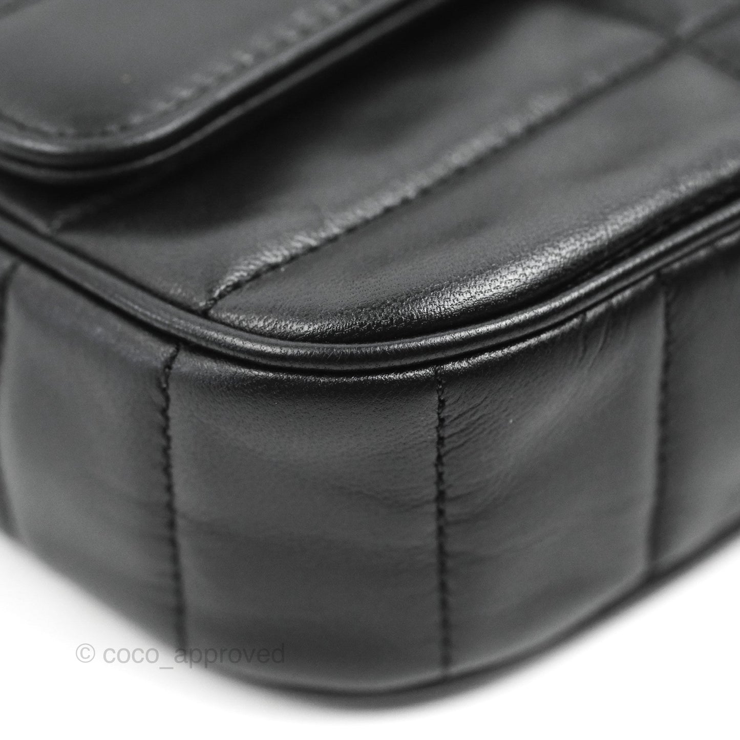Celine Monochrome Quilted Goatskin Matelasse Black Gold Hardware