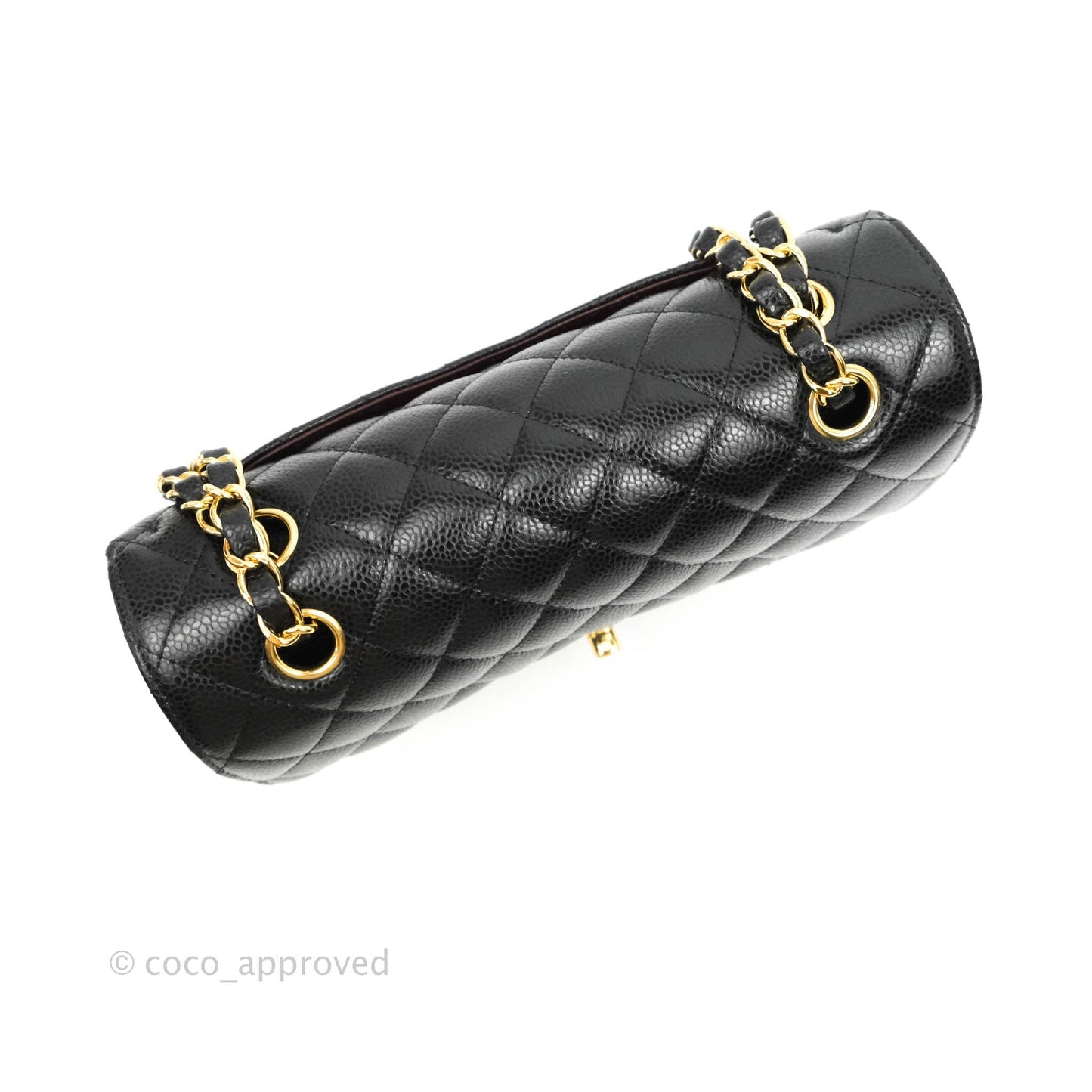 Chanel Classic Small S/M Flap Black Caviar Gold Hardware
