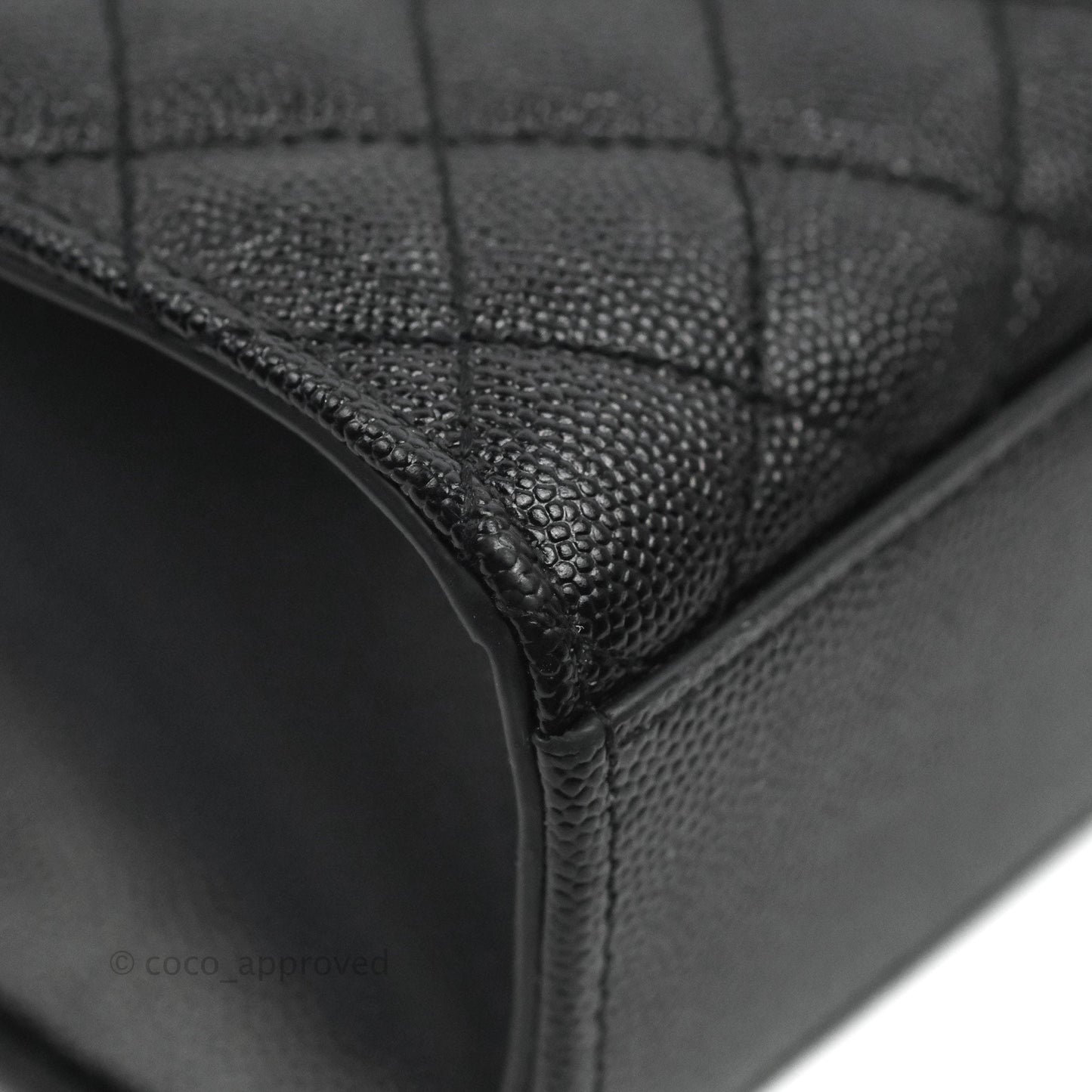 Saint Laurent Quilted Envelope Large Black Caviar Gold Hardware