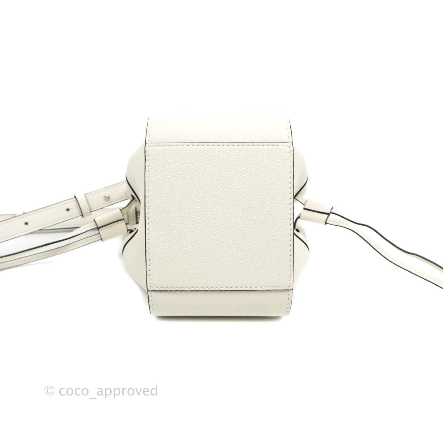 Loewe Mini Hammock Drawstring White Calfskin