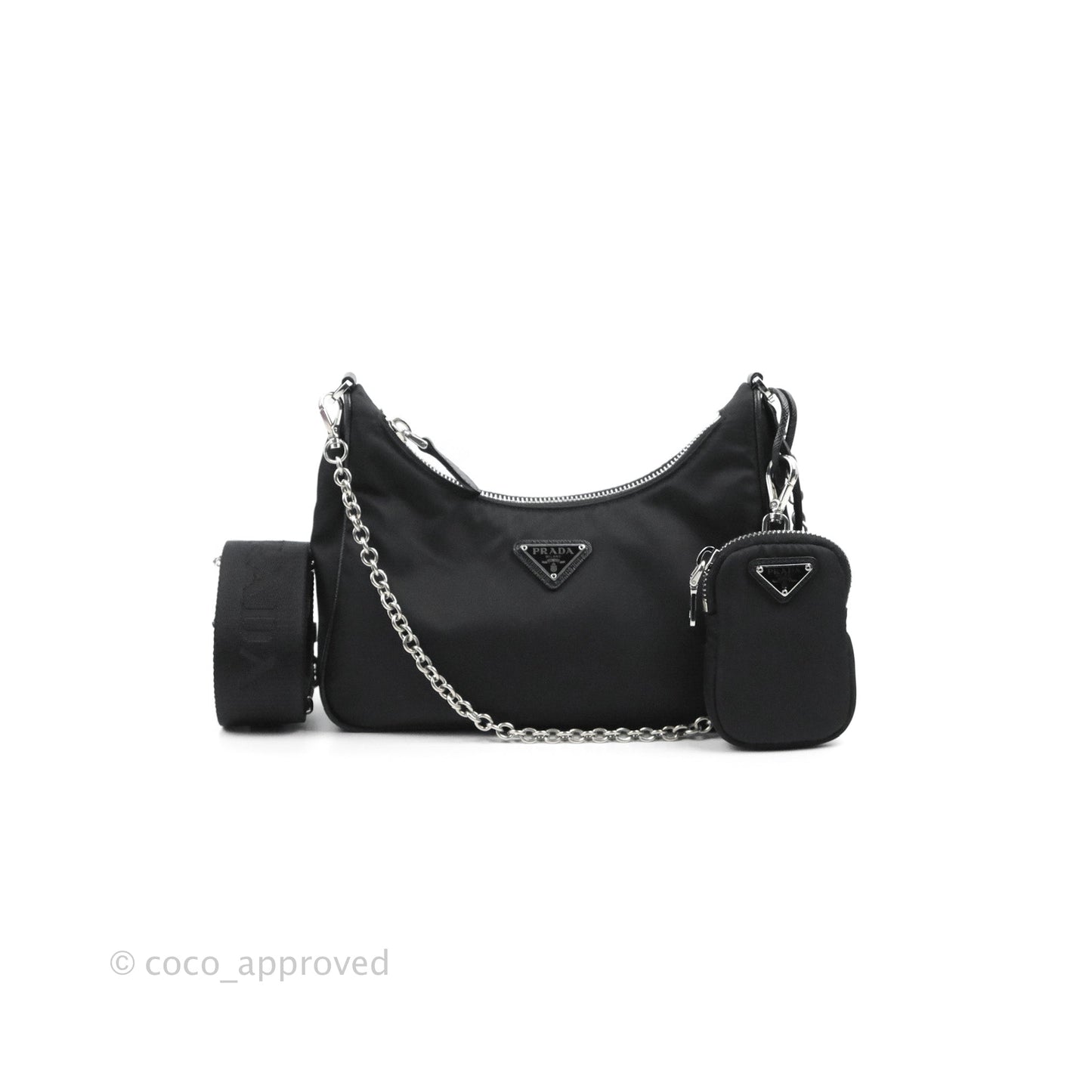 Prada Nylon Re-Edition 2005 Shoulder Bag Black