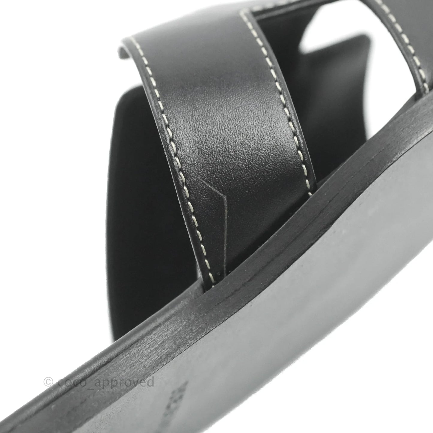 Hermès Oran Sandals in Black Size 37