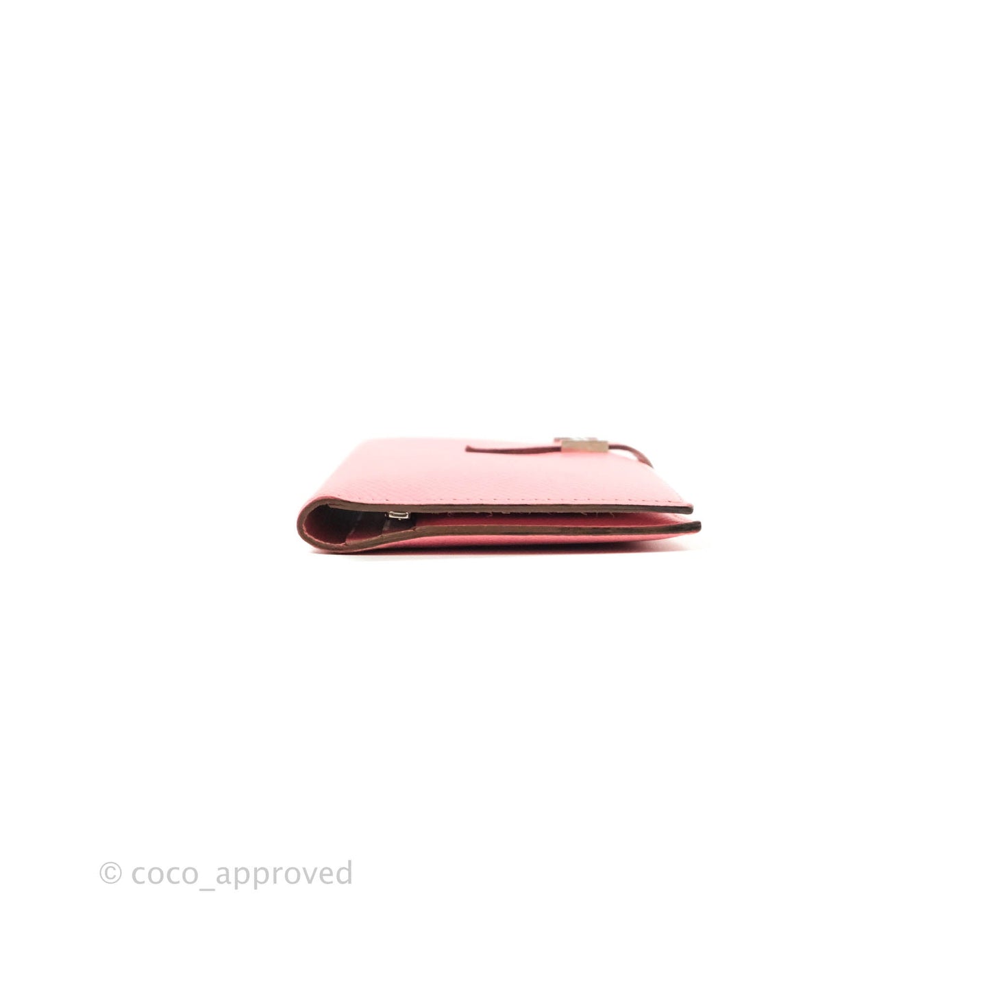 Hermès Bearn Wallet Epsom Pink Palladium Hardware