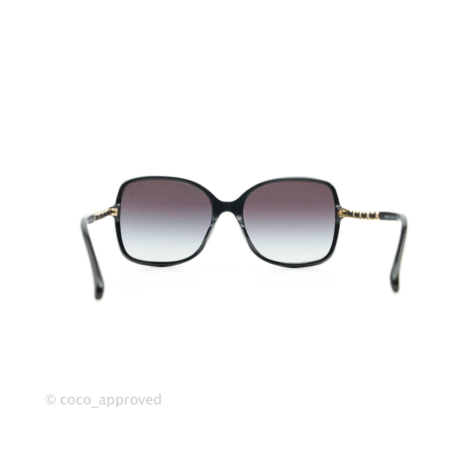Chanel Square Chainlink Gradient Grey Lenses Sunglasses