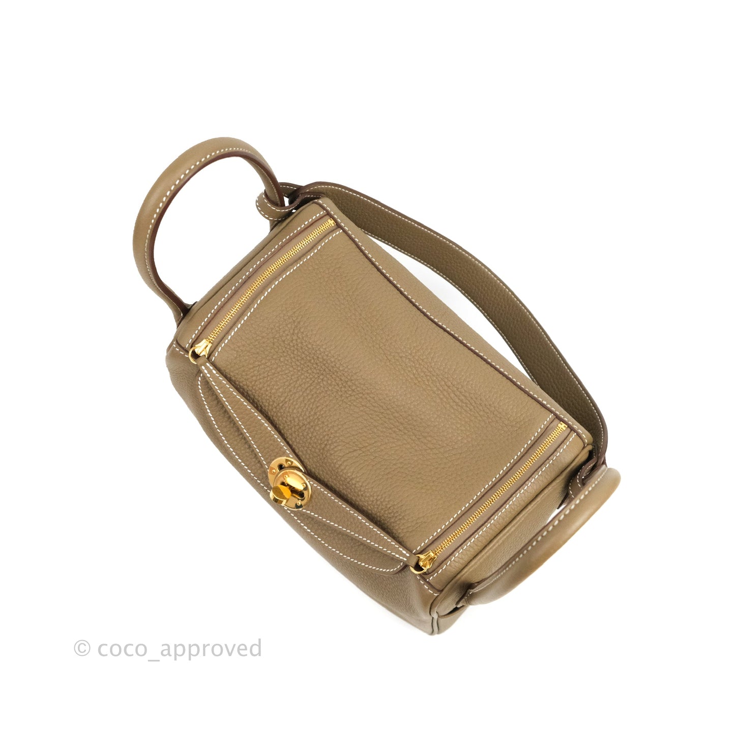 Hermès Lindy 26 Etoupe Gold Hardware