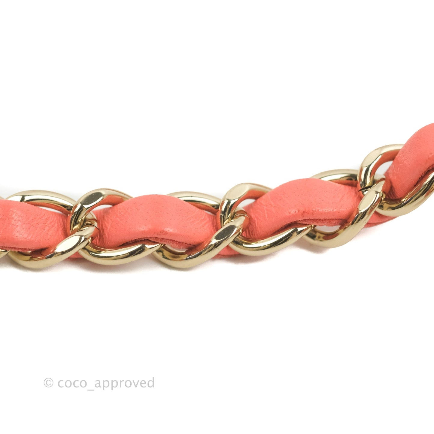 Chanel Trendy CC Vanity Case Coral Pink Lambskin Gold Hardware