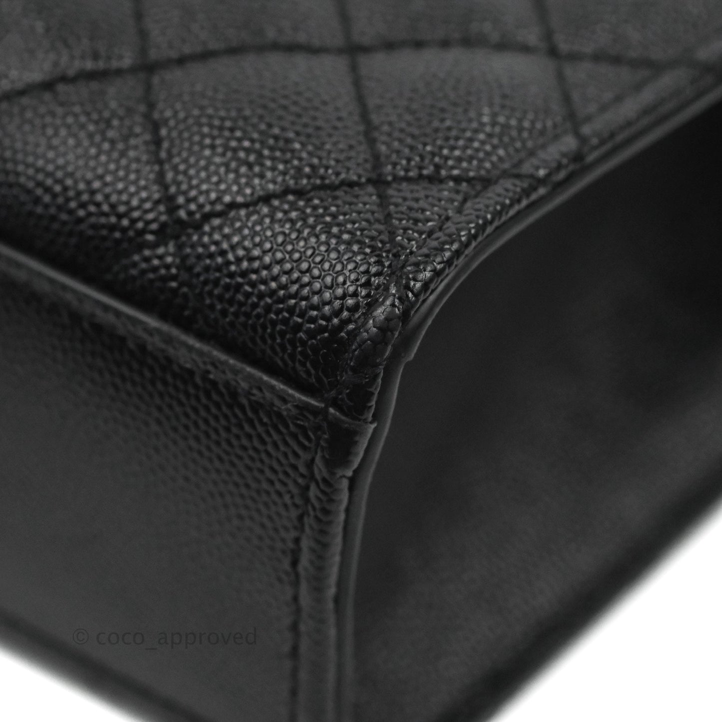 Saint Laurent Quilted Envelope Large Black Caviar Gold Hardware