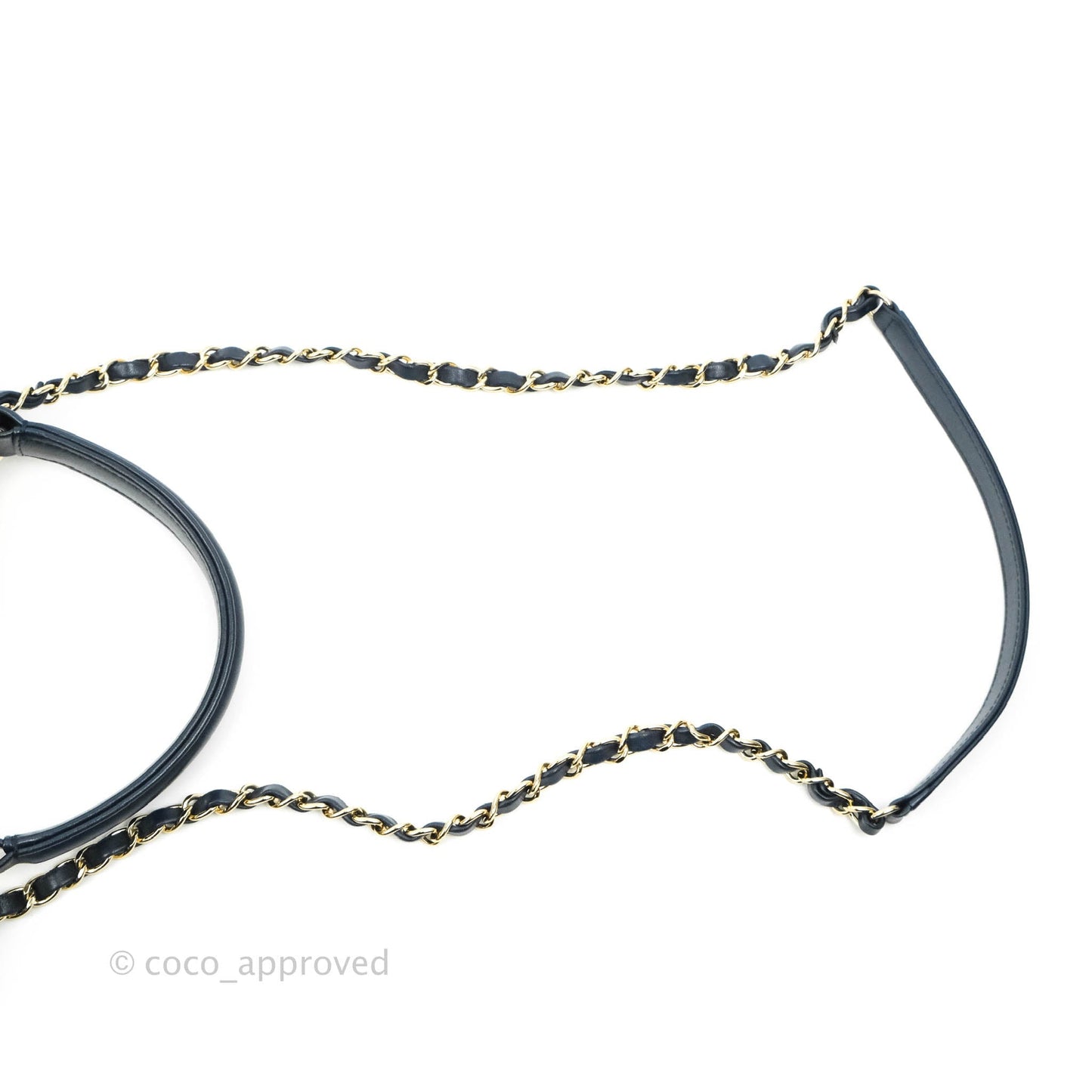 Chanel Small Trendy CC Navy Lambskin Gold Hardware