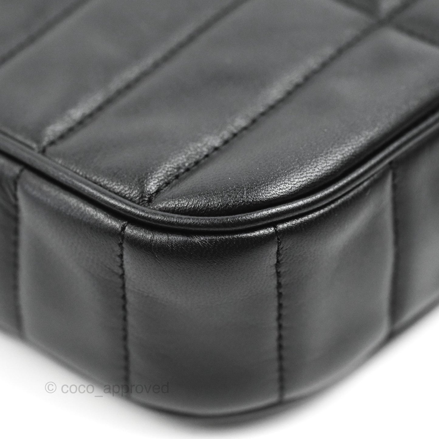 Celine Monochrome Quilted Goatskin Matelasse Black Gold Hardware