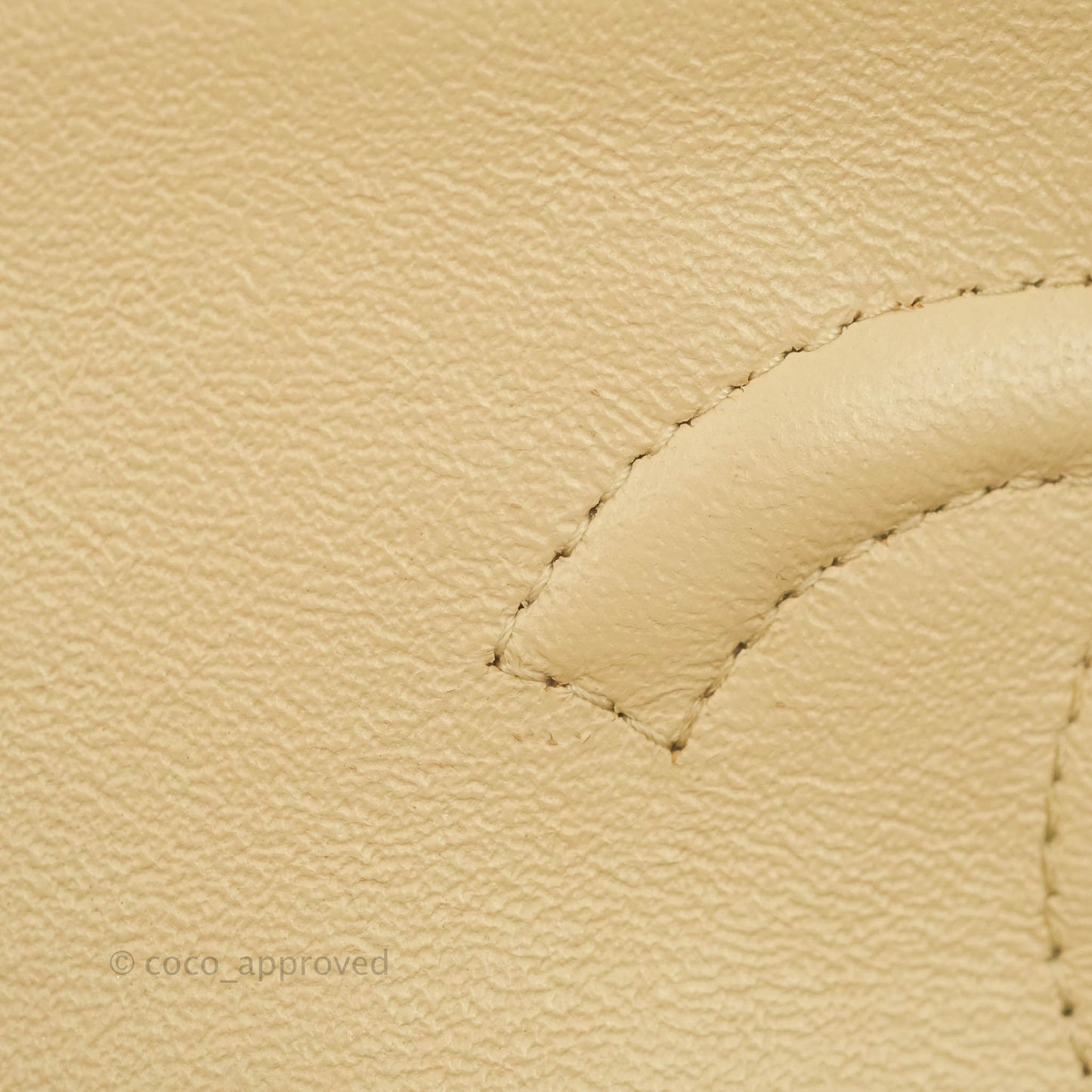 Chanel Classic M/L Medium Flap Quilted Beige Caviar Gold Hardware