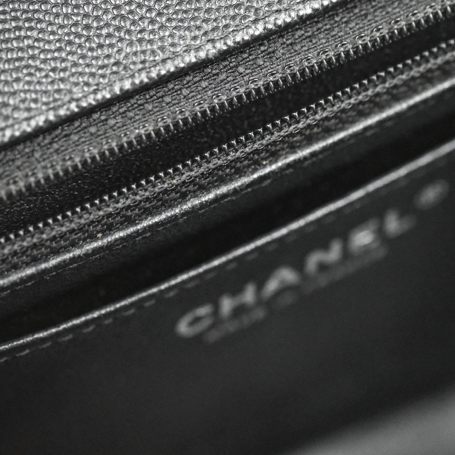 Chanel Classic Mini Rectangular Flap Black Caviar Silver Hardware