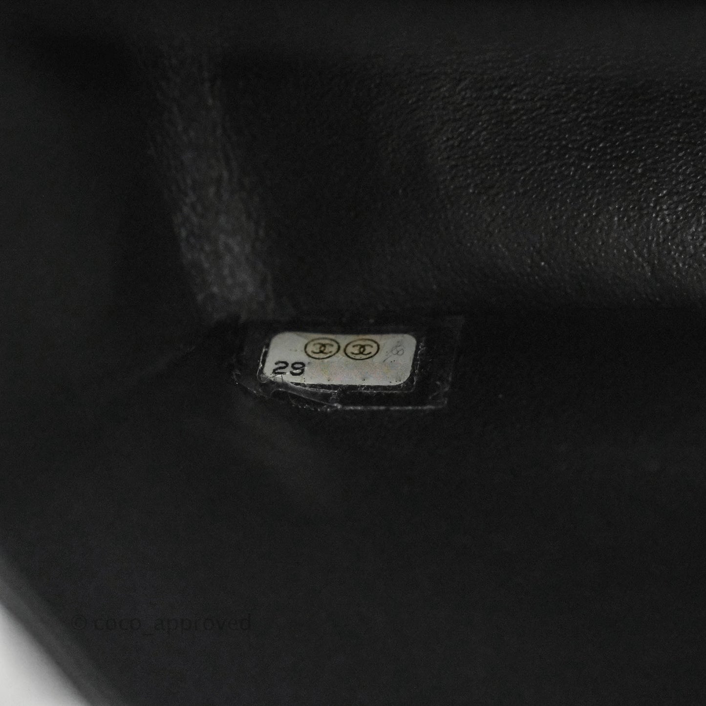 Chanel Small Classic Quilted Flap So Black Glazed Crumpled Calfskin