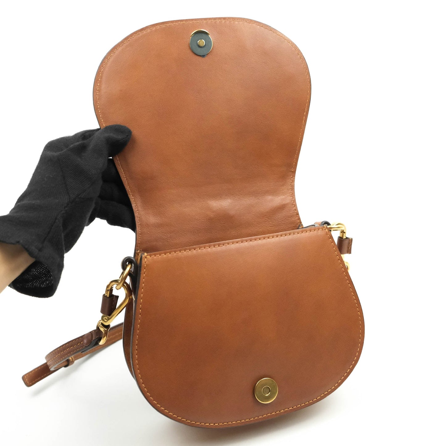 Chloé Nile Crossbody Bag Brown Calfskin
